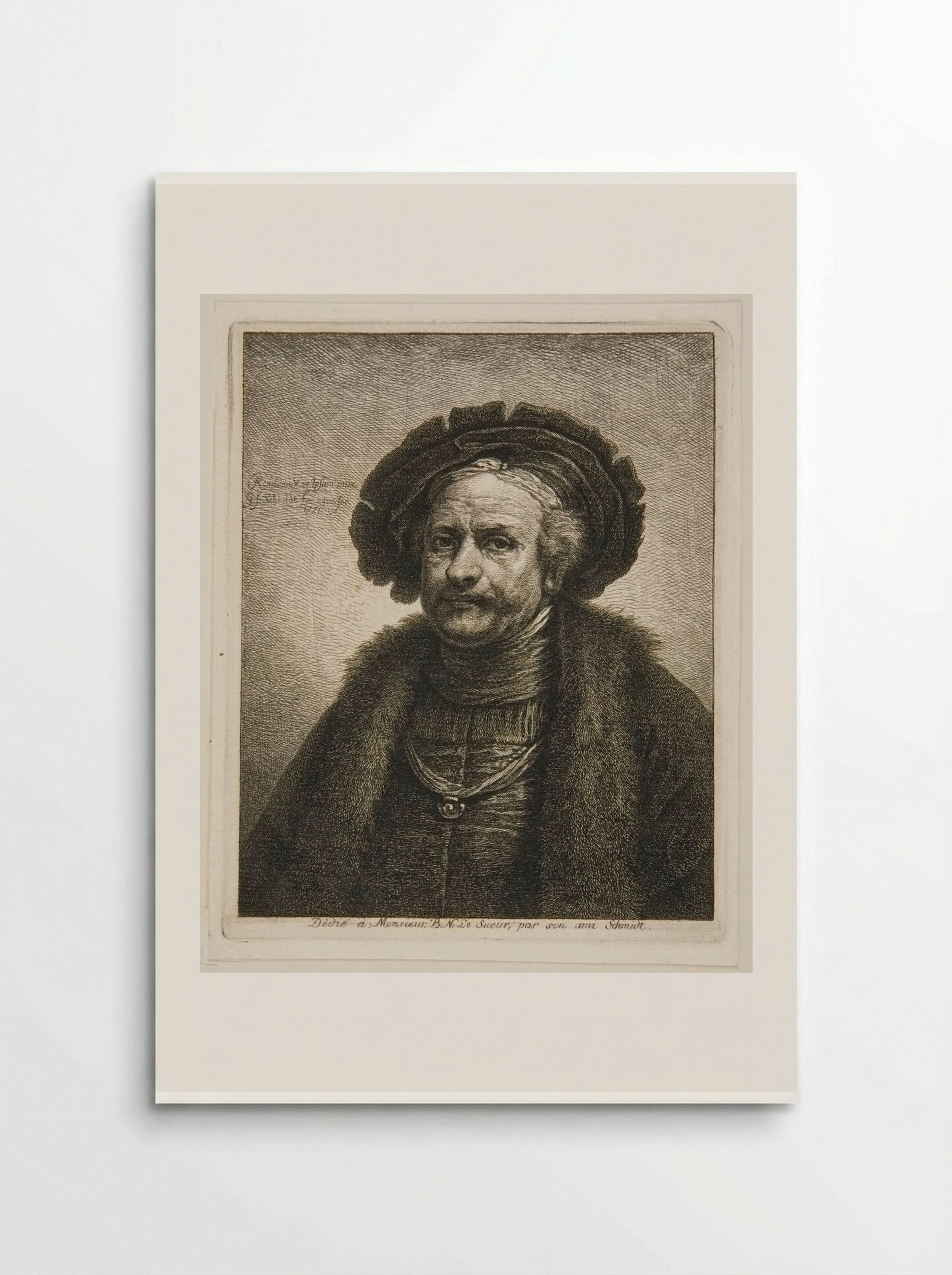Rembrandt at the Age of About Sixty - Georg Friedrich Schmidt - Poster