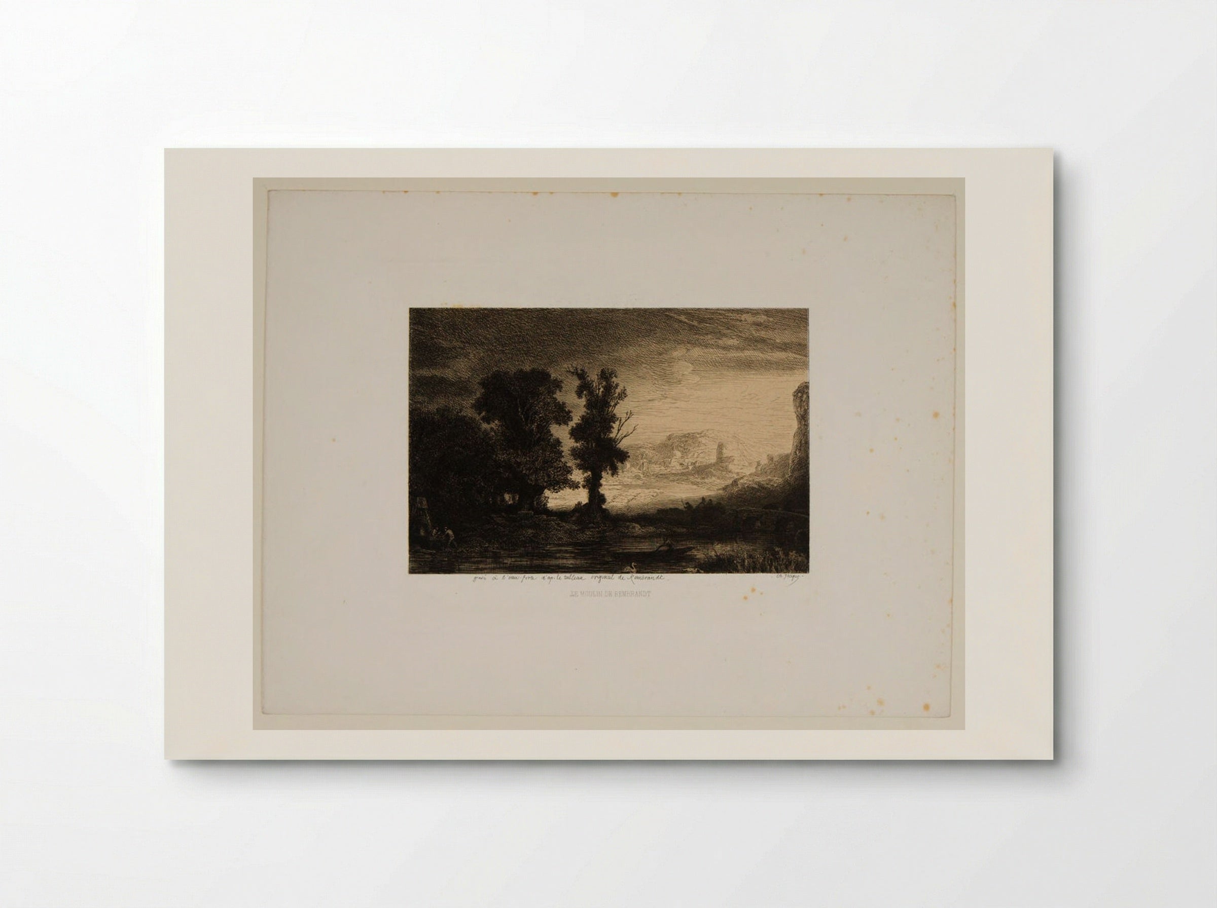 Rembrandt's Mill - Charles-Émile Jacque - Poster