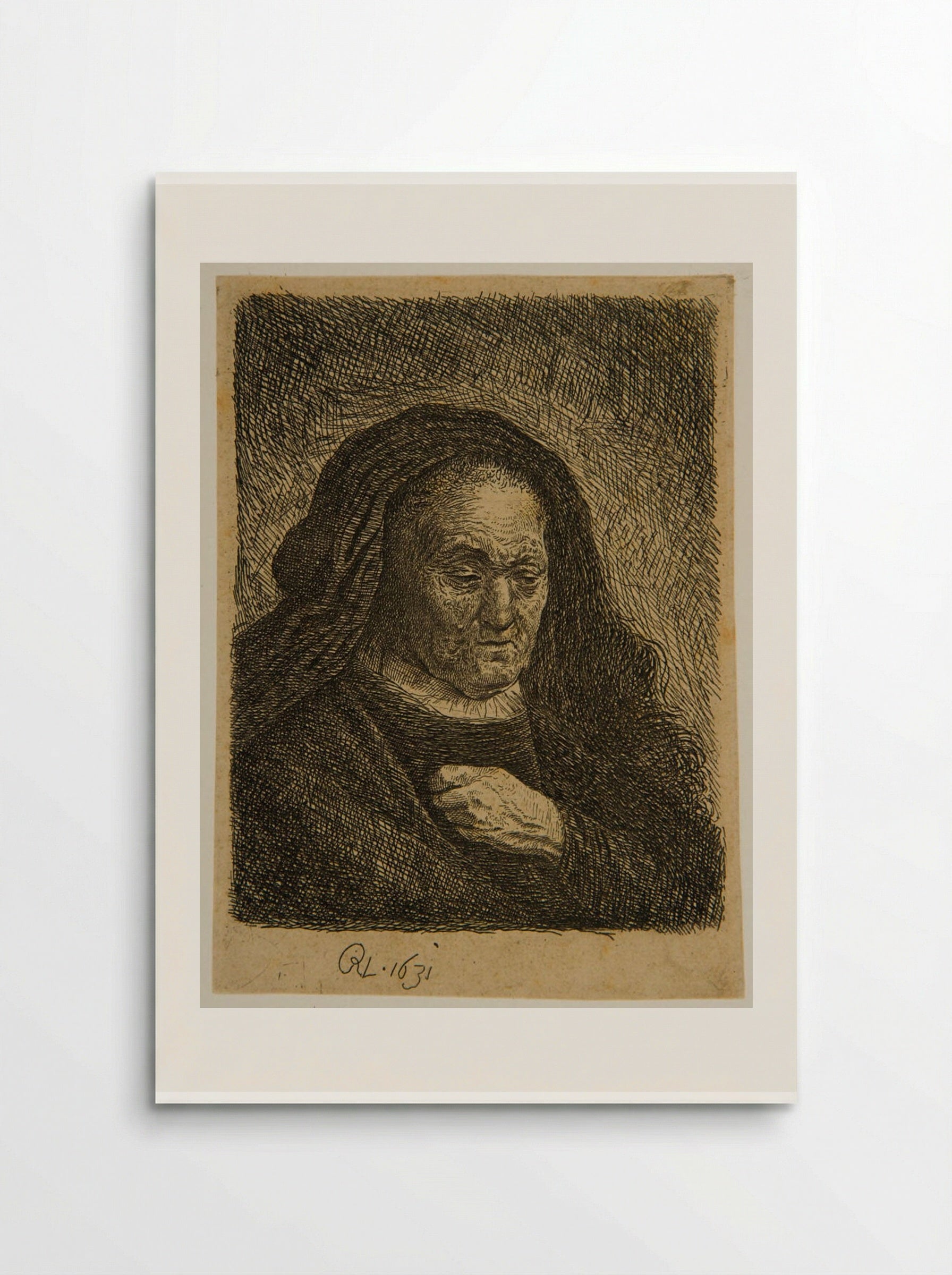 Rembrandt's Mother with her Hand on her Breast - David Deuchar - Poster