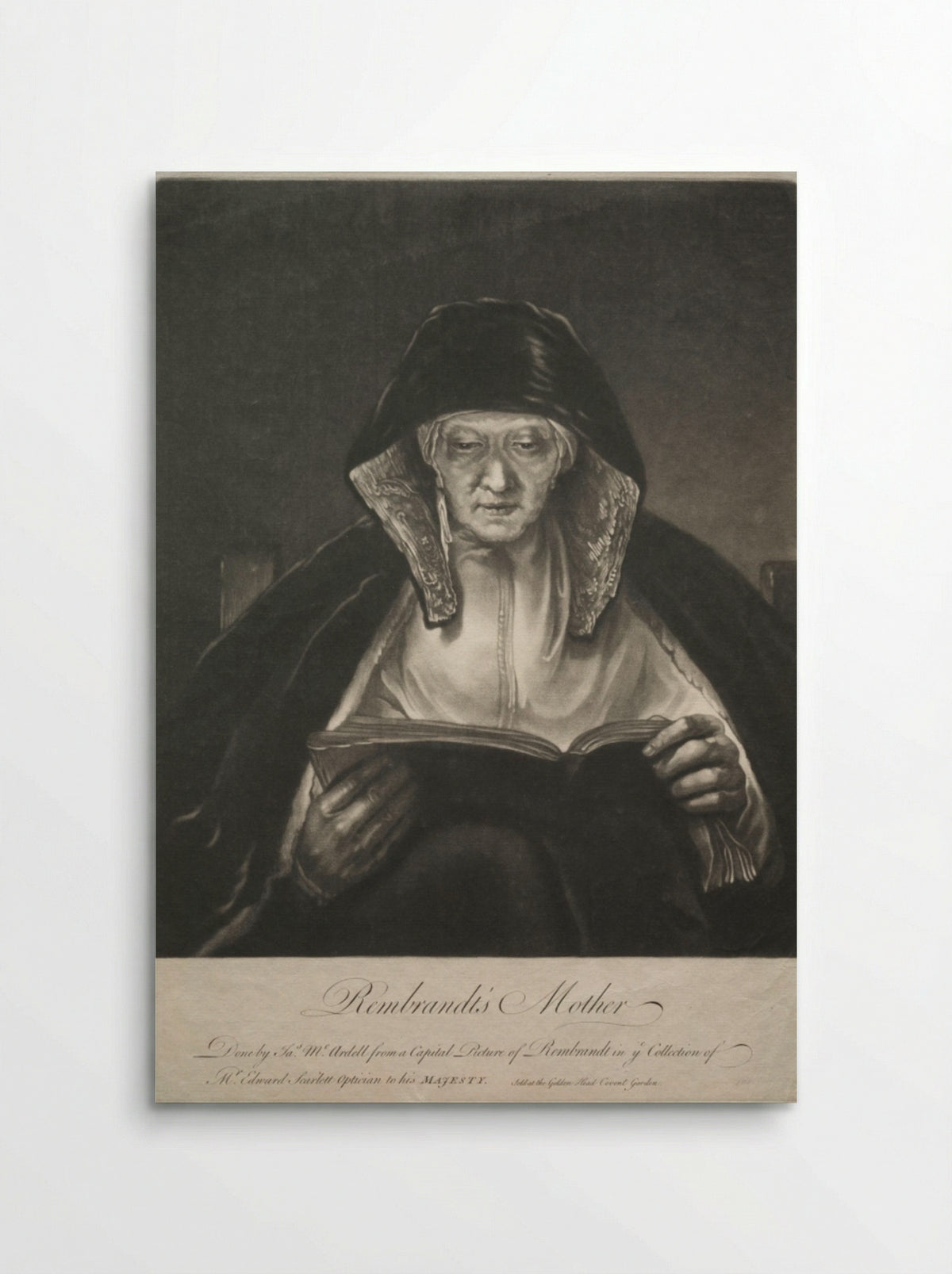 Rembrandt's Mother - James McArdell - Poster