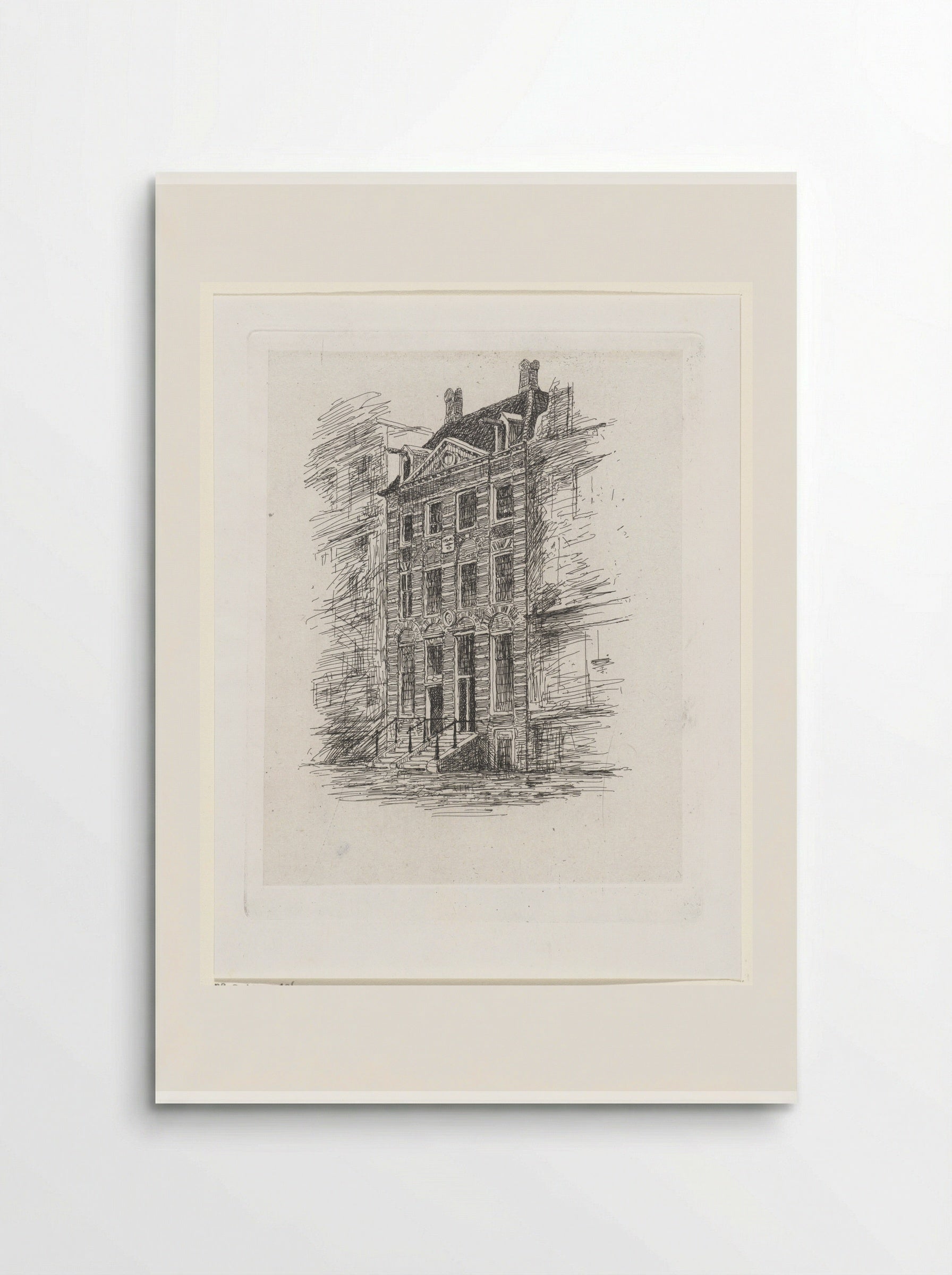 Rembrandthuis, versie B - Jan Weissenbruch - Poster