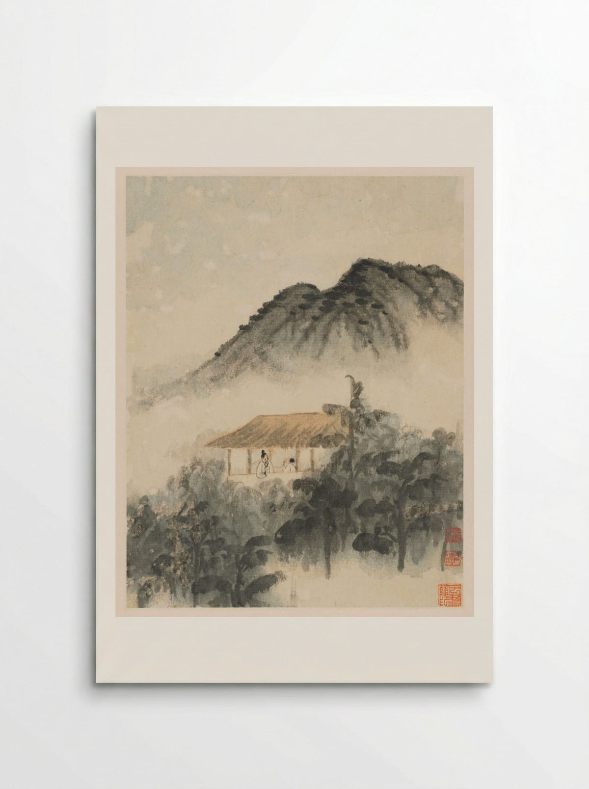 Reminiscences of Qinhuai River - Shitao - Poster