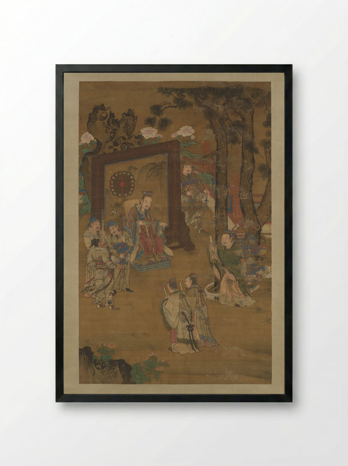Remonstrating with the Emperor - Liu Jun - Framed Print Black