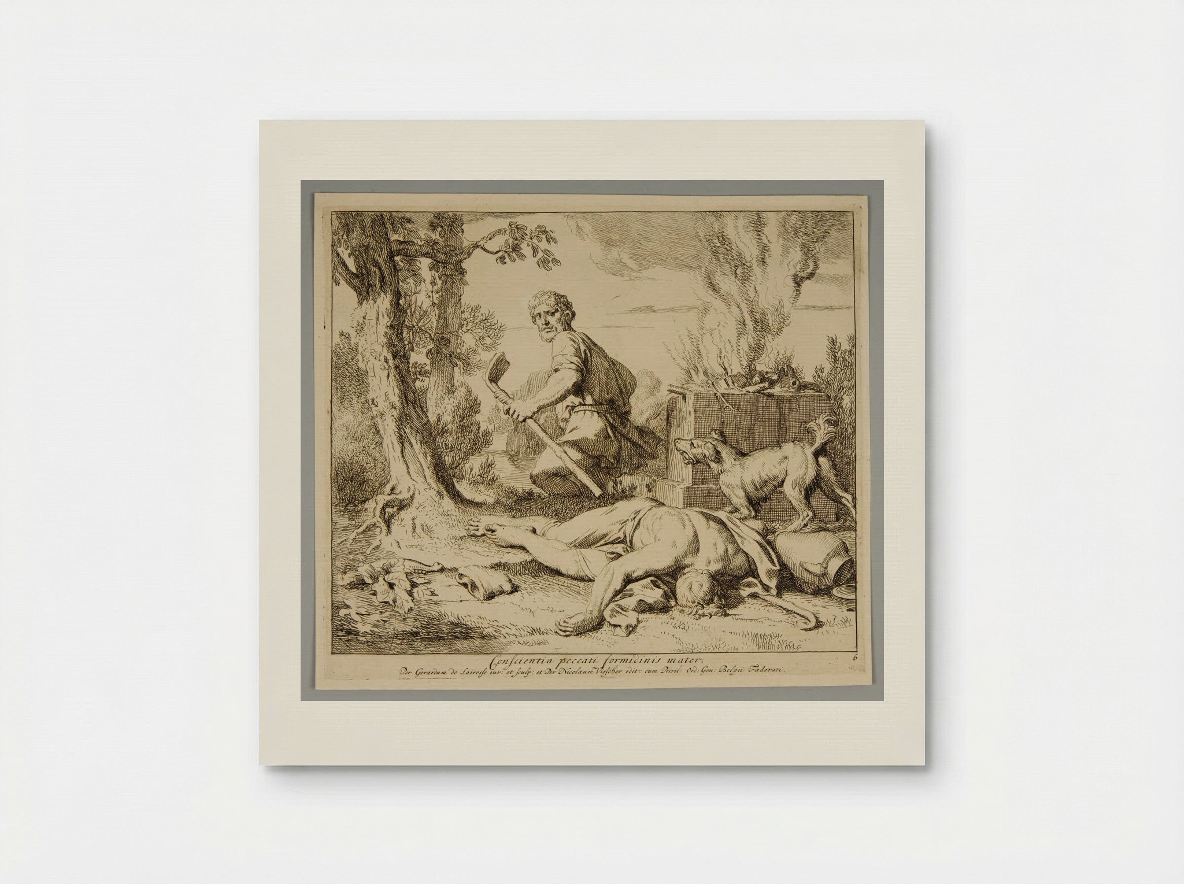 Remorses of Cain - Gérard de Lairesse - Poster