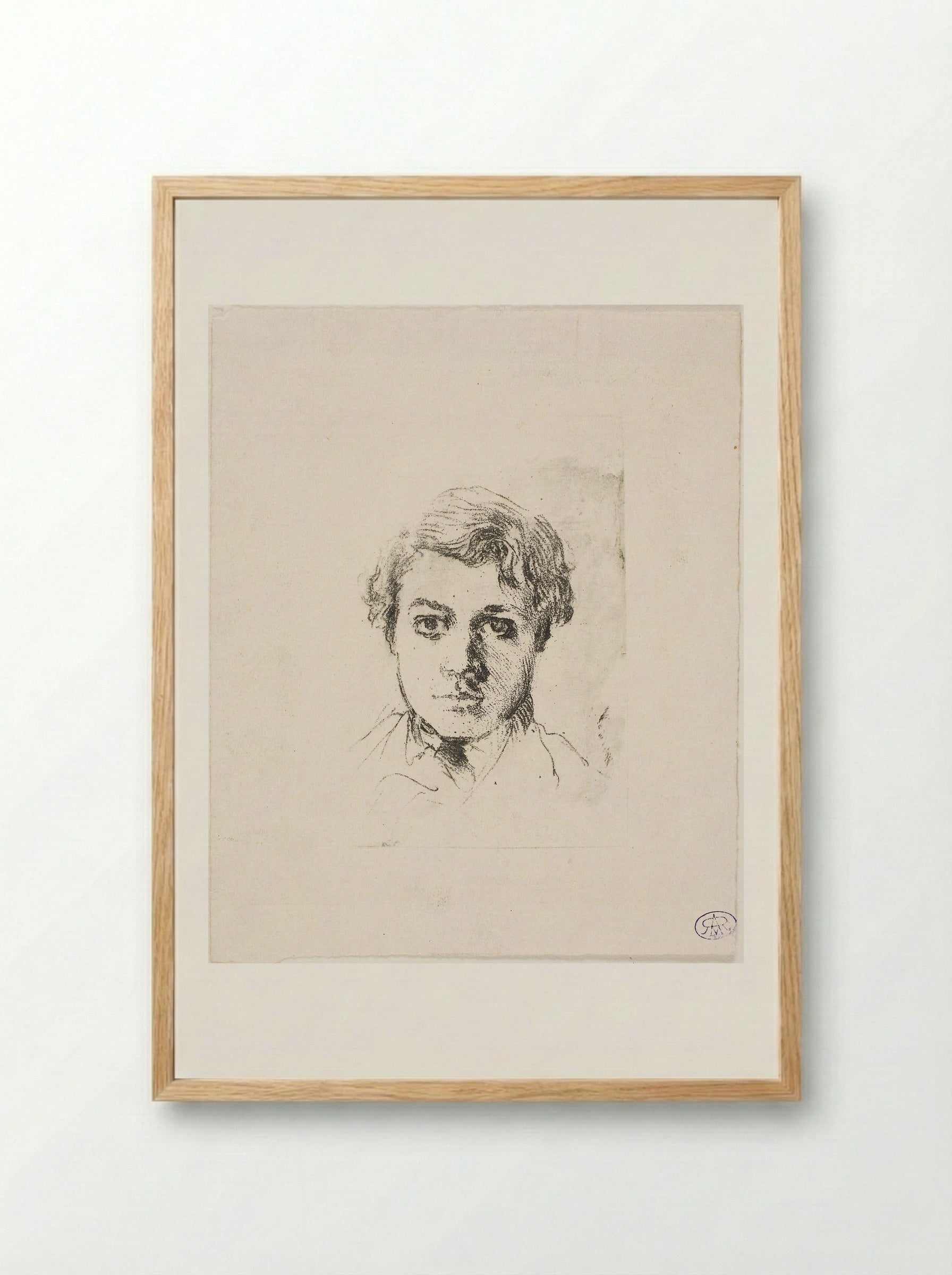 René De Gas, the Artist's Brother - Hilaire-Germain-Edgar Degas - Framed Print Wood