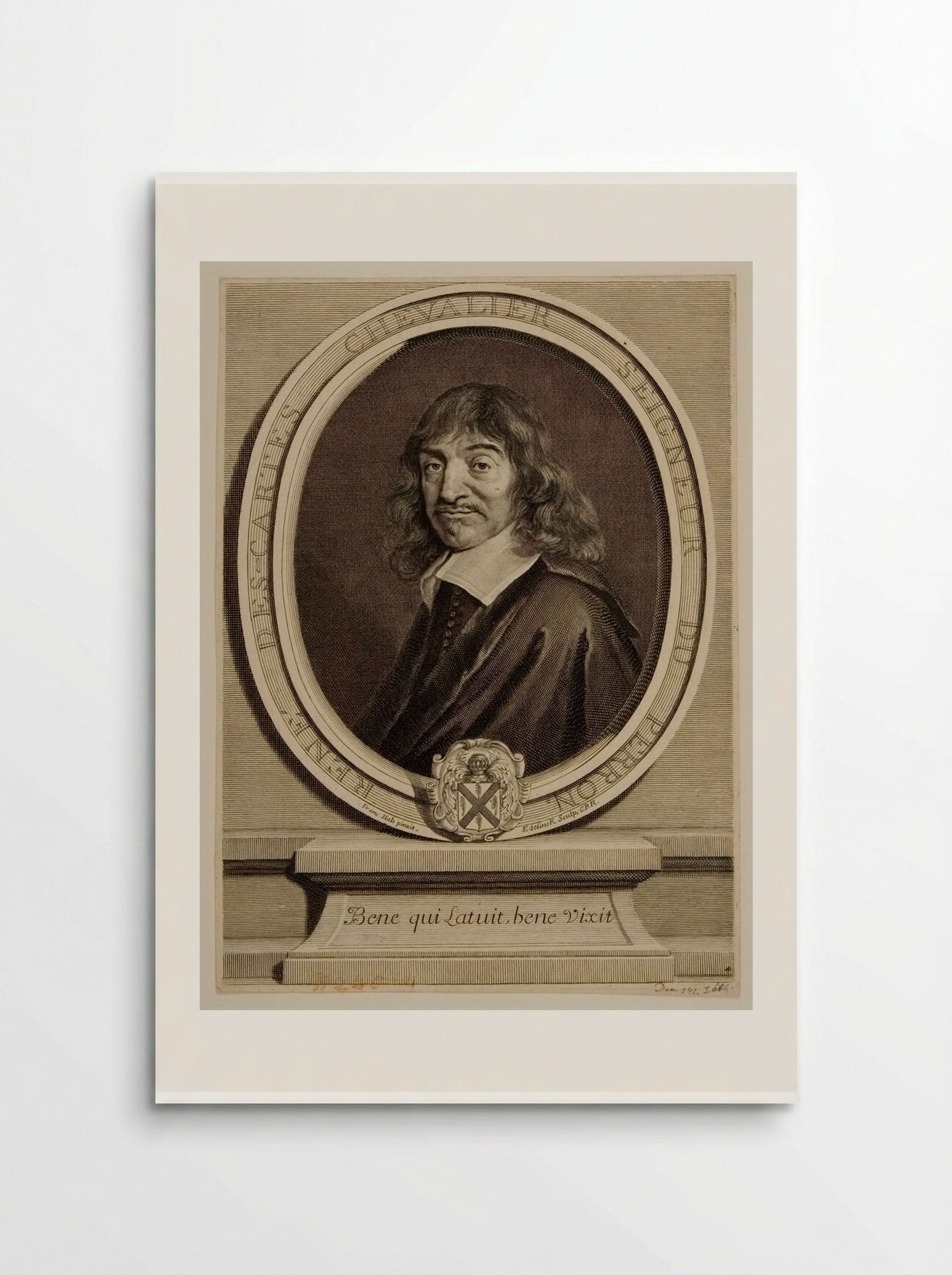 René Descartes - Gérard Edelinck - Poster