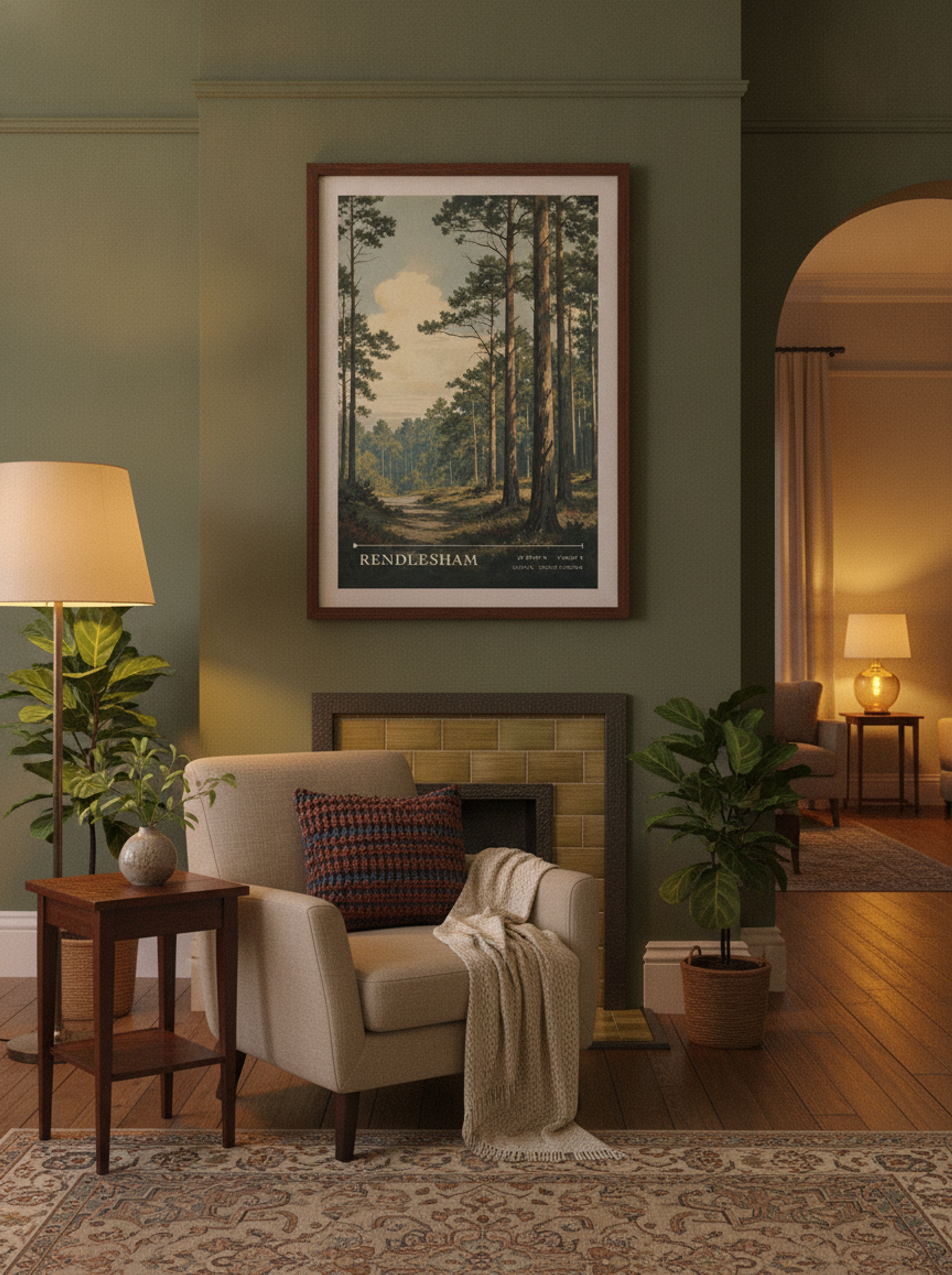 Rendlesham Suffolk United Kingdom Travel Poster - Lifestyle
