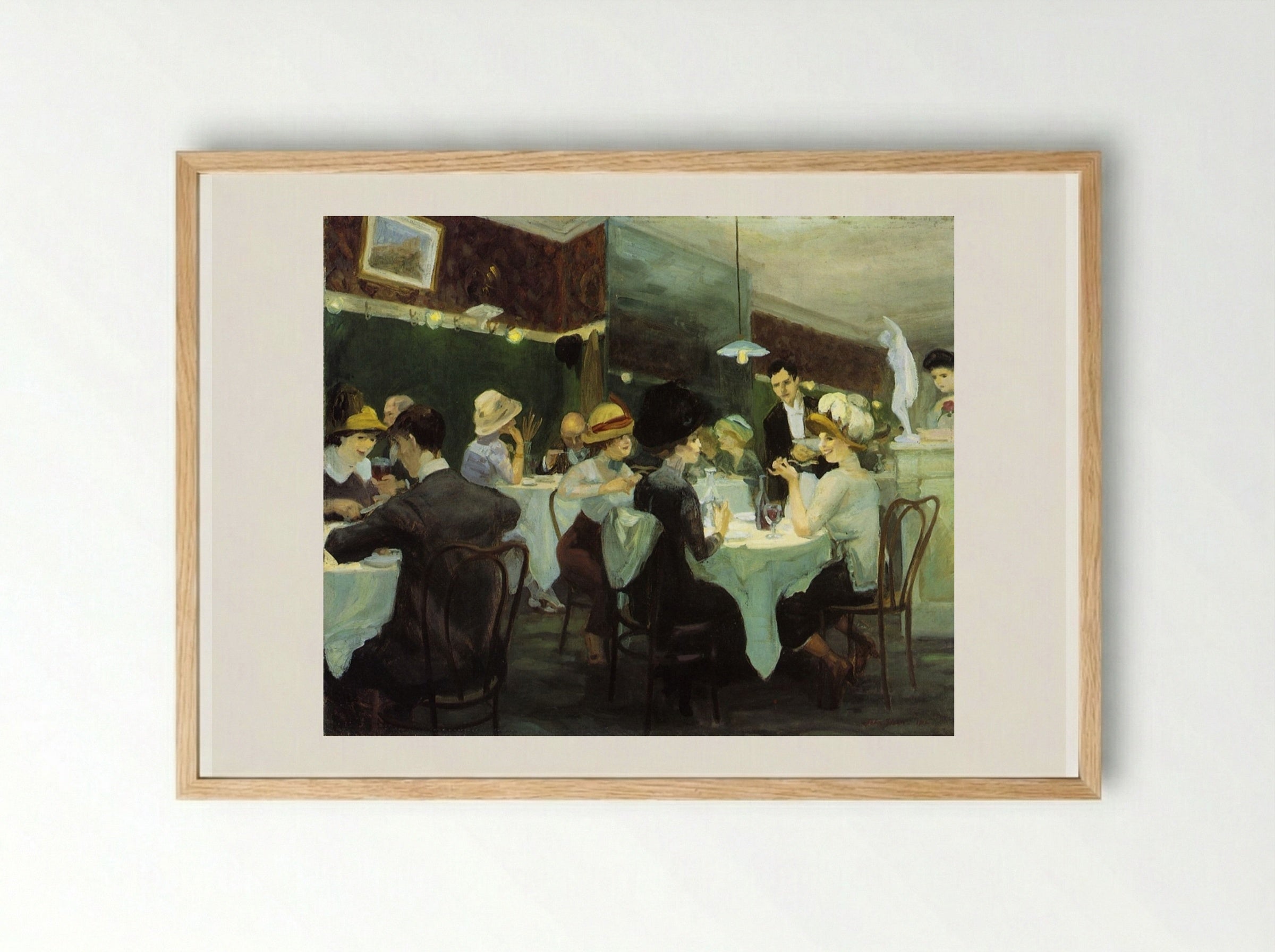 Renganeschi's Saturday Night - John French Sloan - Framed Print Wood