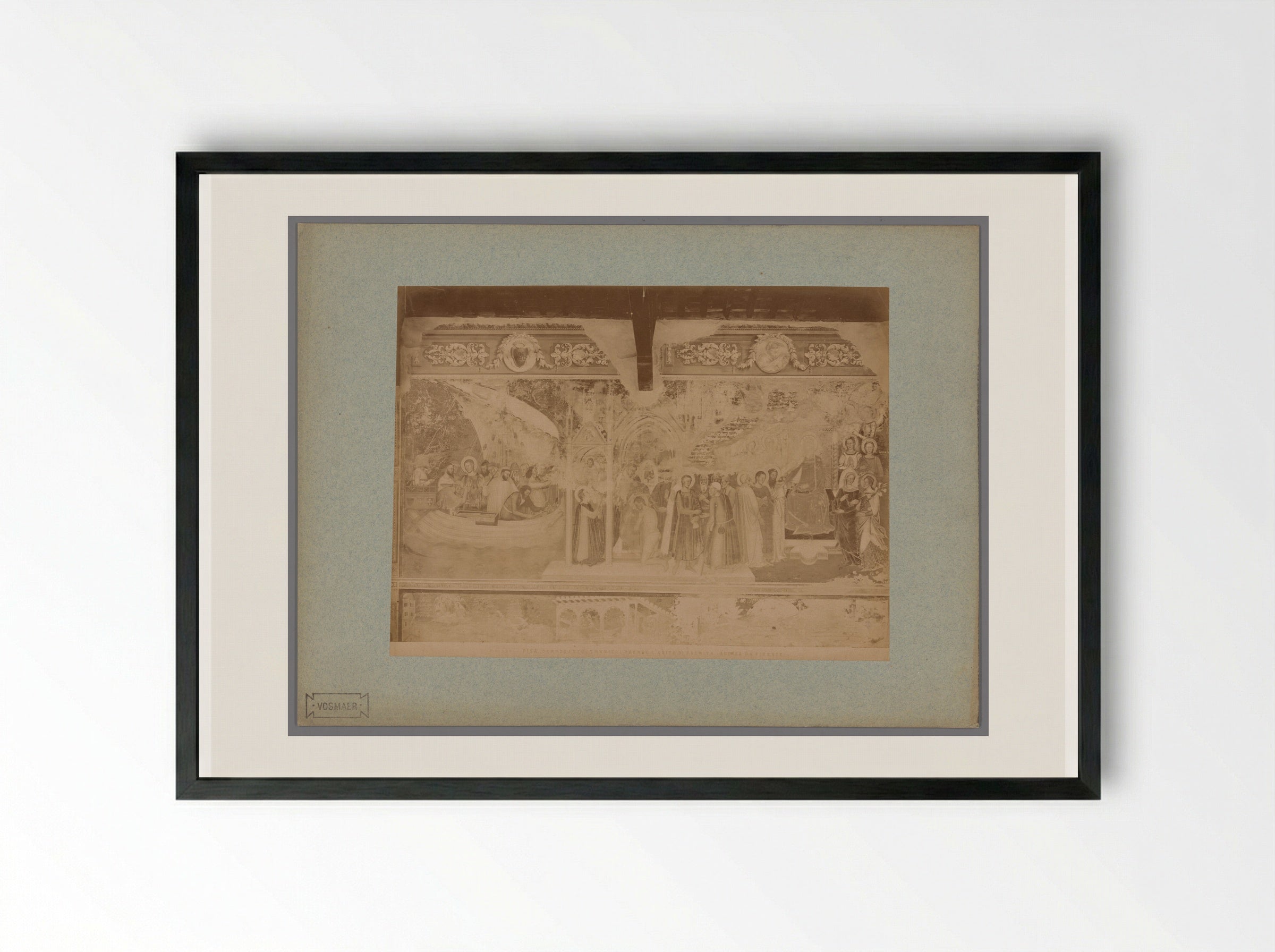 Renier of Pisa Receiving the Hermit's Habit - Fratelli Alinari - Framed Print Black