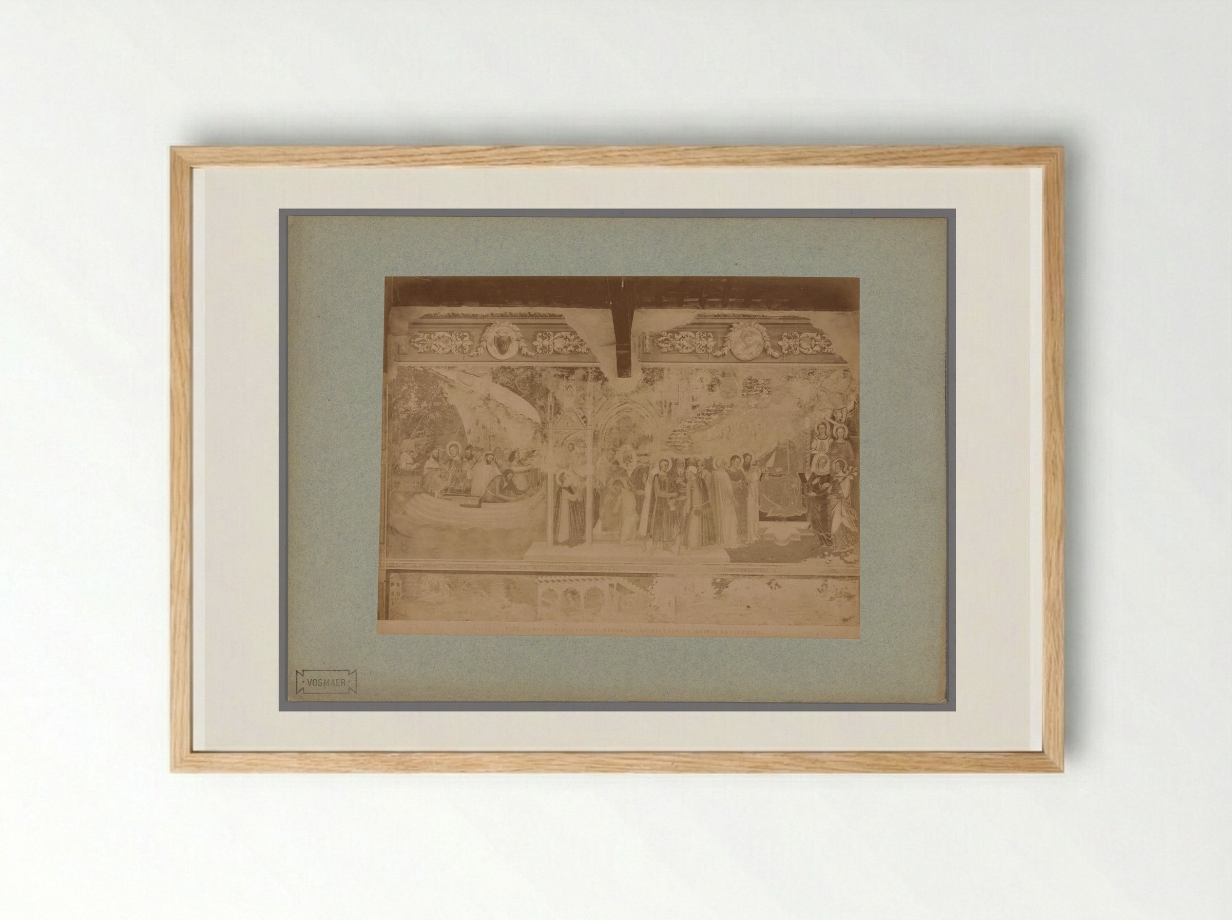 Renier of Pisa Receiving the Hermit's Habit - Fratelli Alinari - Framed Print Wood
