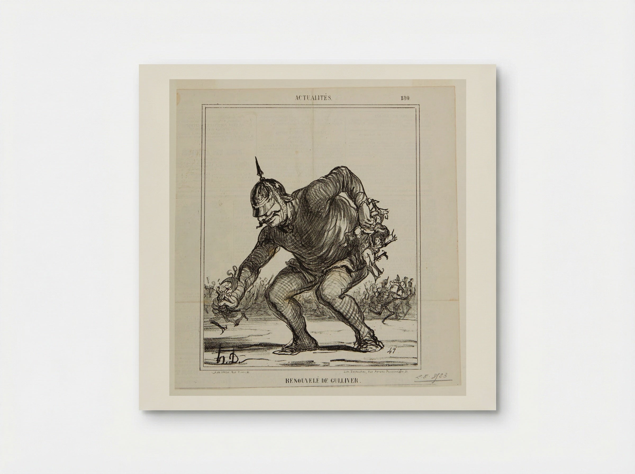 Renouvelé de Gulliver - Honoré-Victorin Daumier - Poster