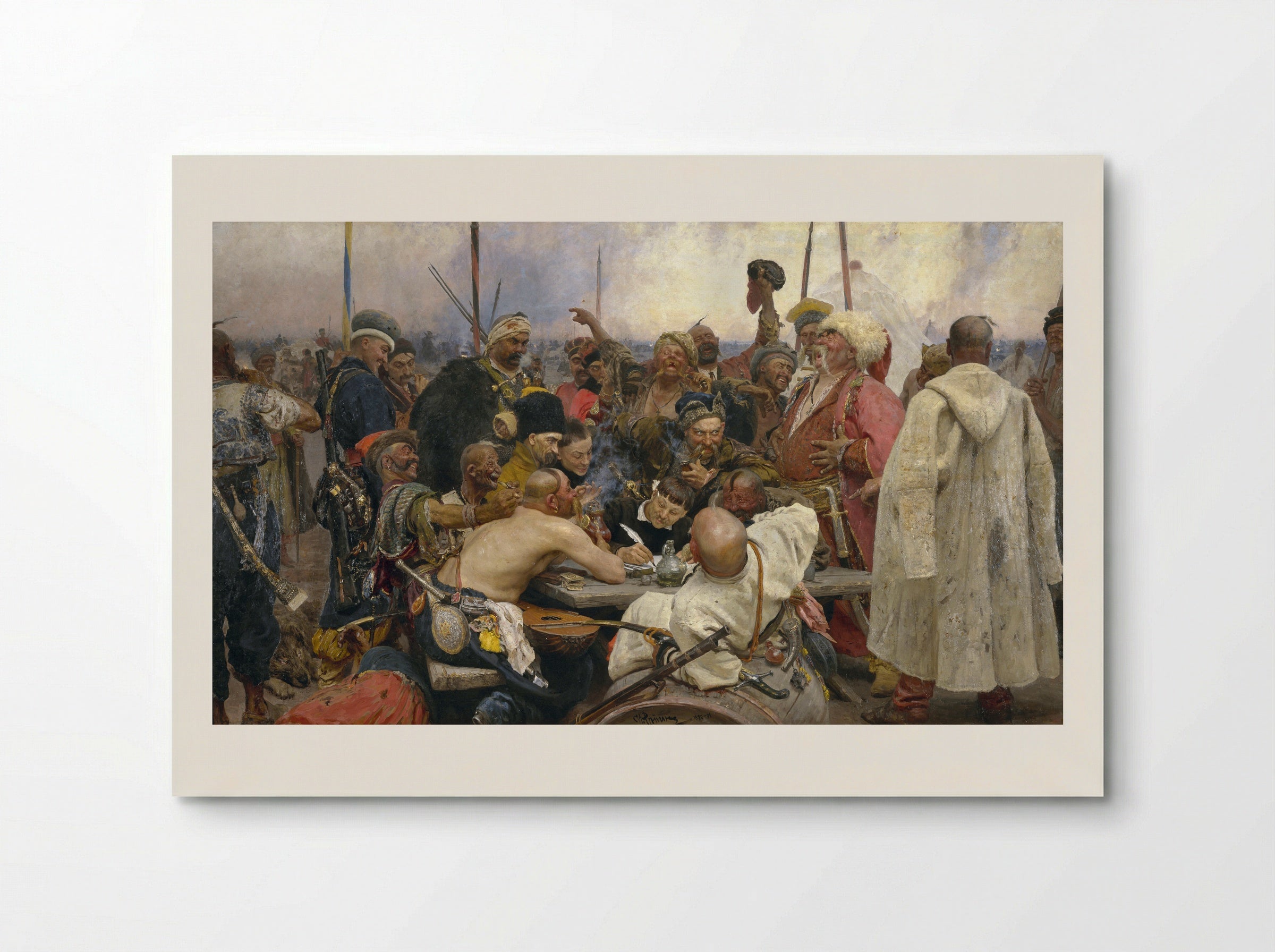 Reply of the Zaporozhian Cossacks - Ilya Repin - Poster