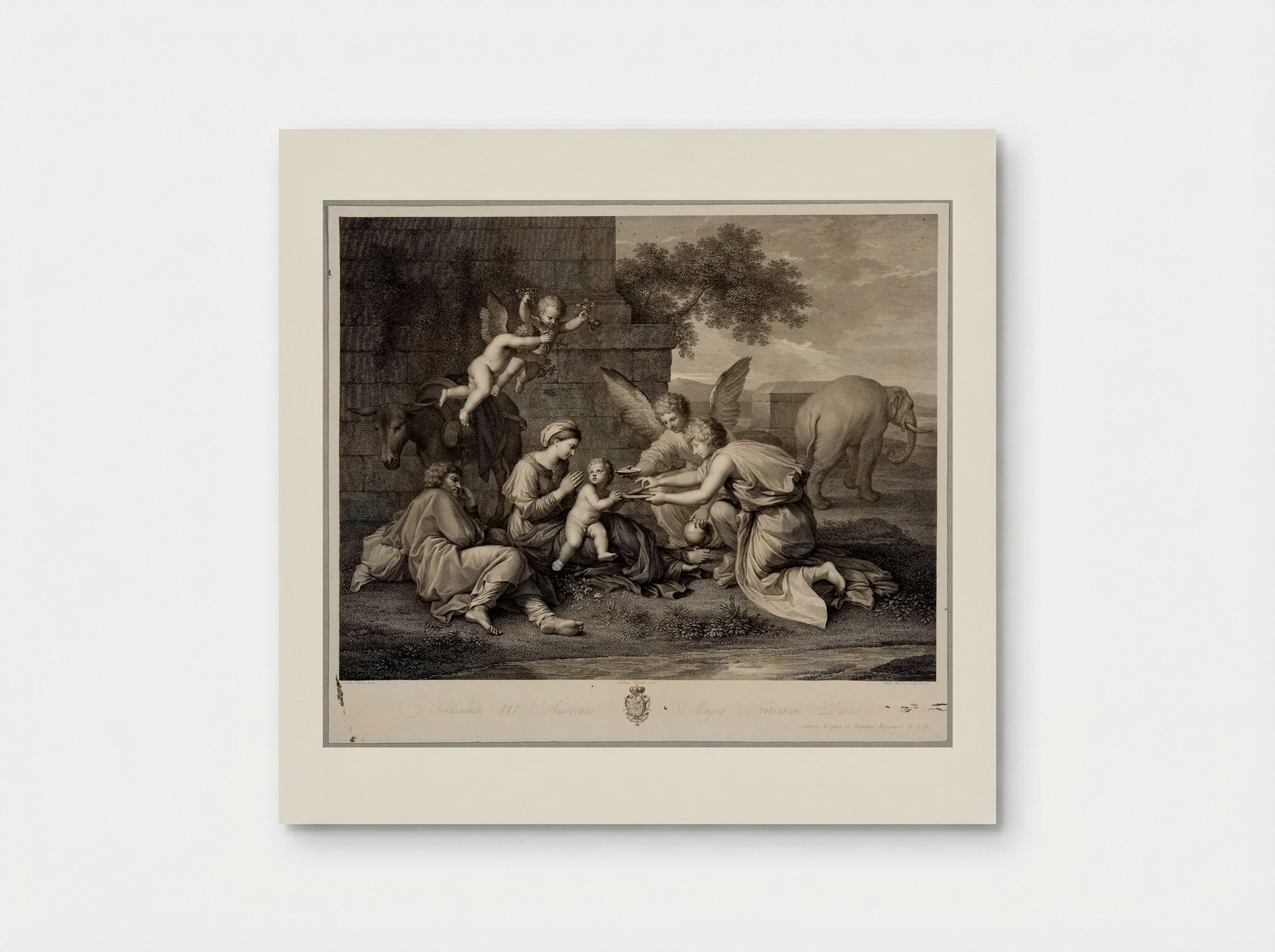 Repose in Egypt - Raphael Morghen - Poster