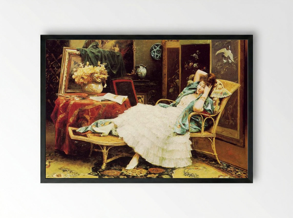 Repose - Julius LeBlanc Stewart - Framed Print Black