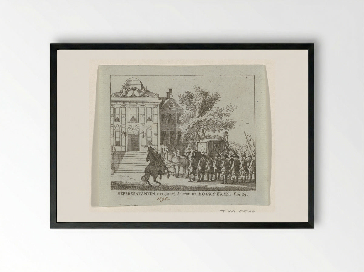Representanten (12 Juny) Achter de Koekoeken - Christian Forssell - Framed Print Black