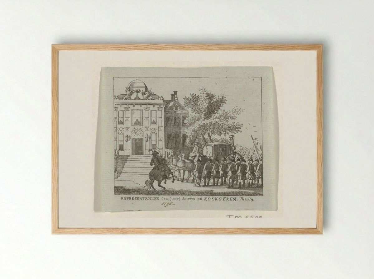Representanten (12 Juny) Achter de Koekoeken - Christian Forssell - Framed Print Wood