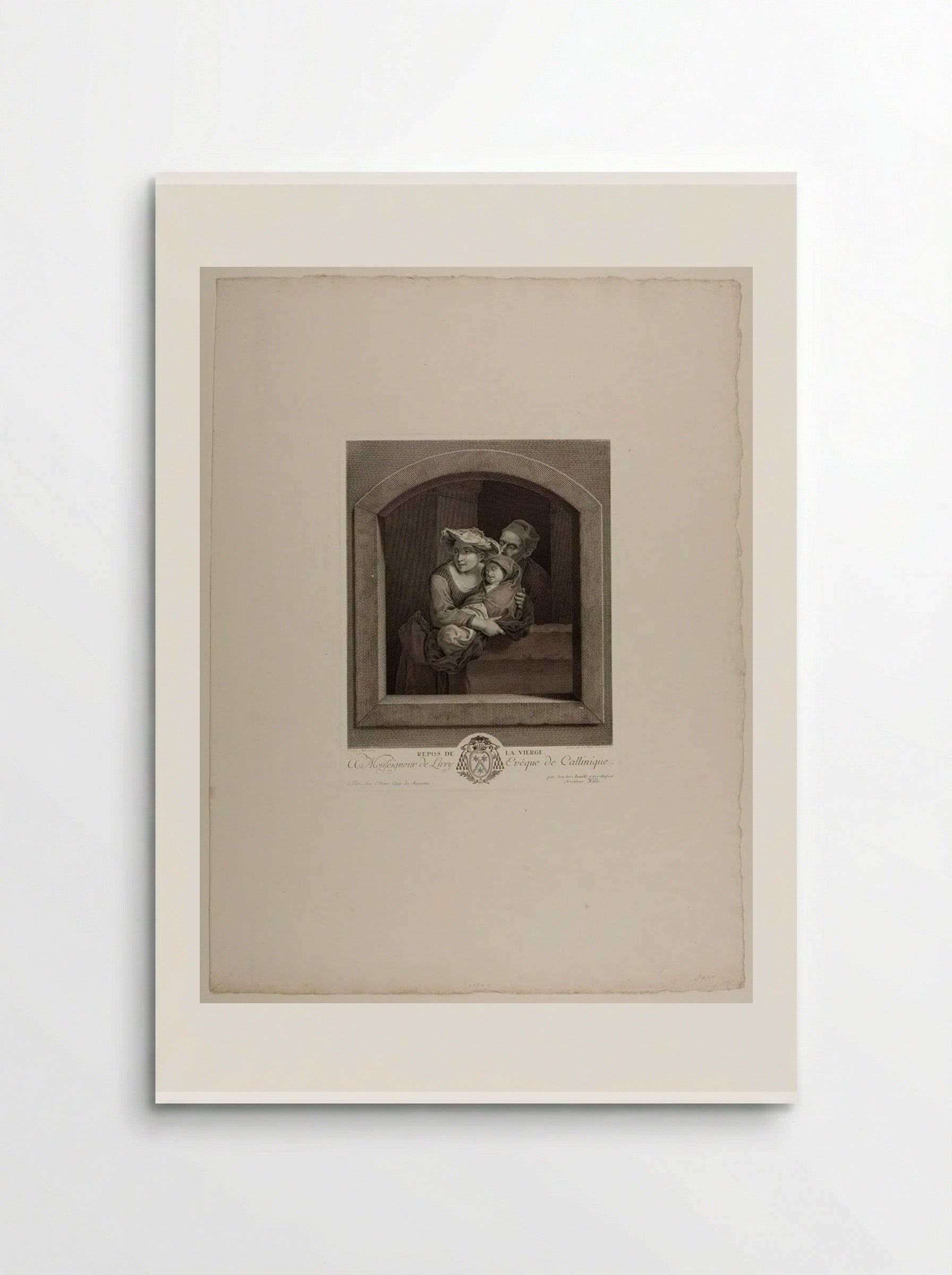 Rest of the Virgin - Johann Georg Wille - Poster