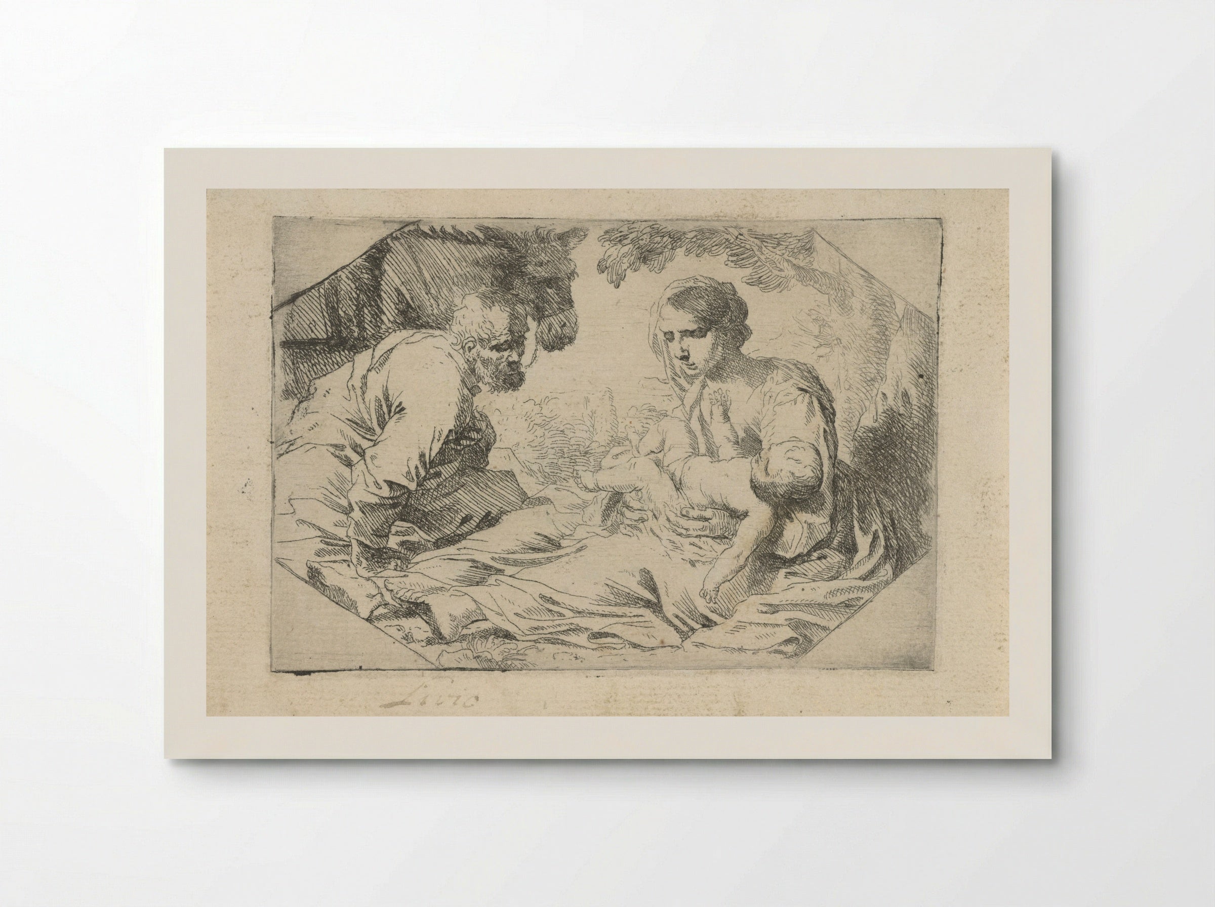 Rest on the Flight into Egypt - Jan Miel - Poster