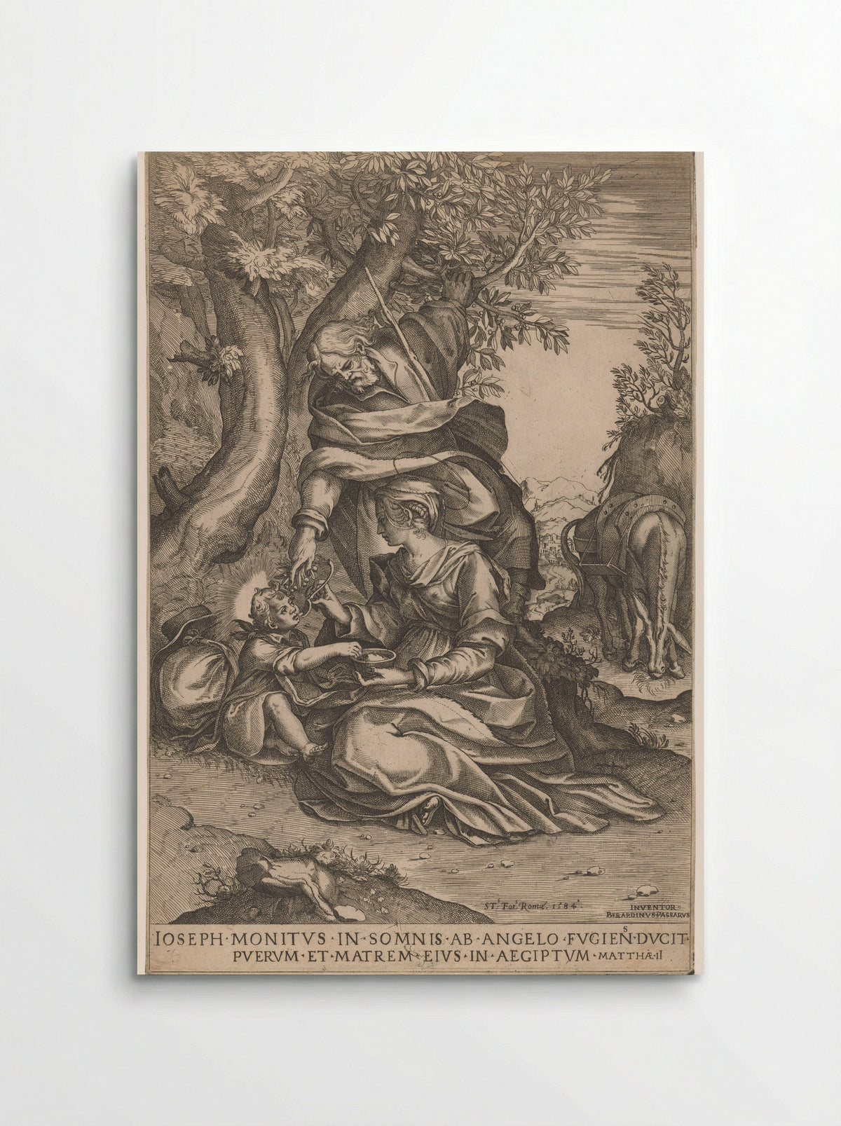 Rest on the Flight into Egypt - Bernardino Passeri - Poster