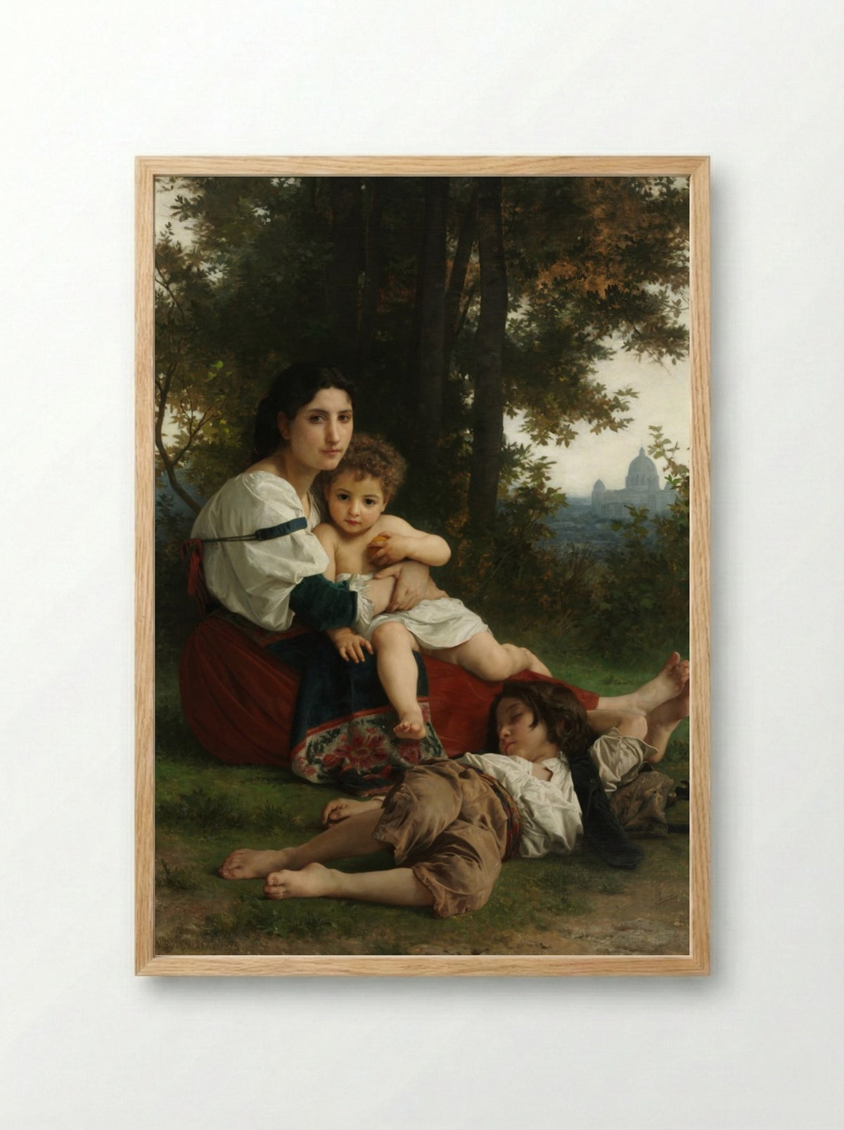 Rest - William Adolphe Bouguereau - Framed Print Wood