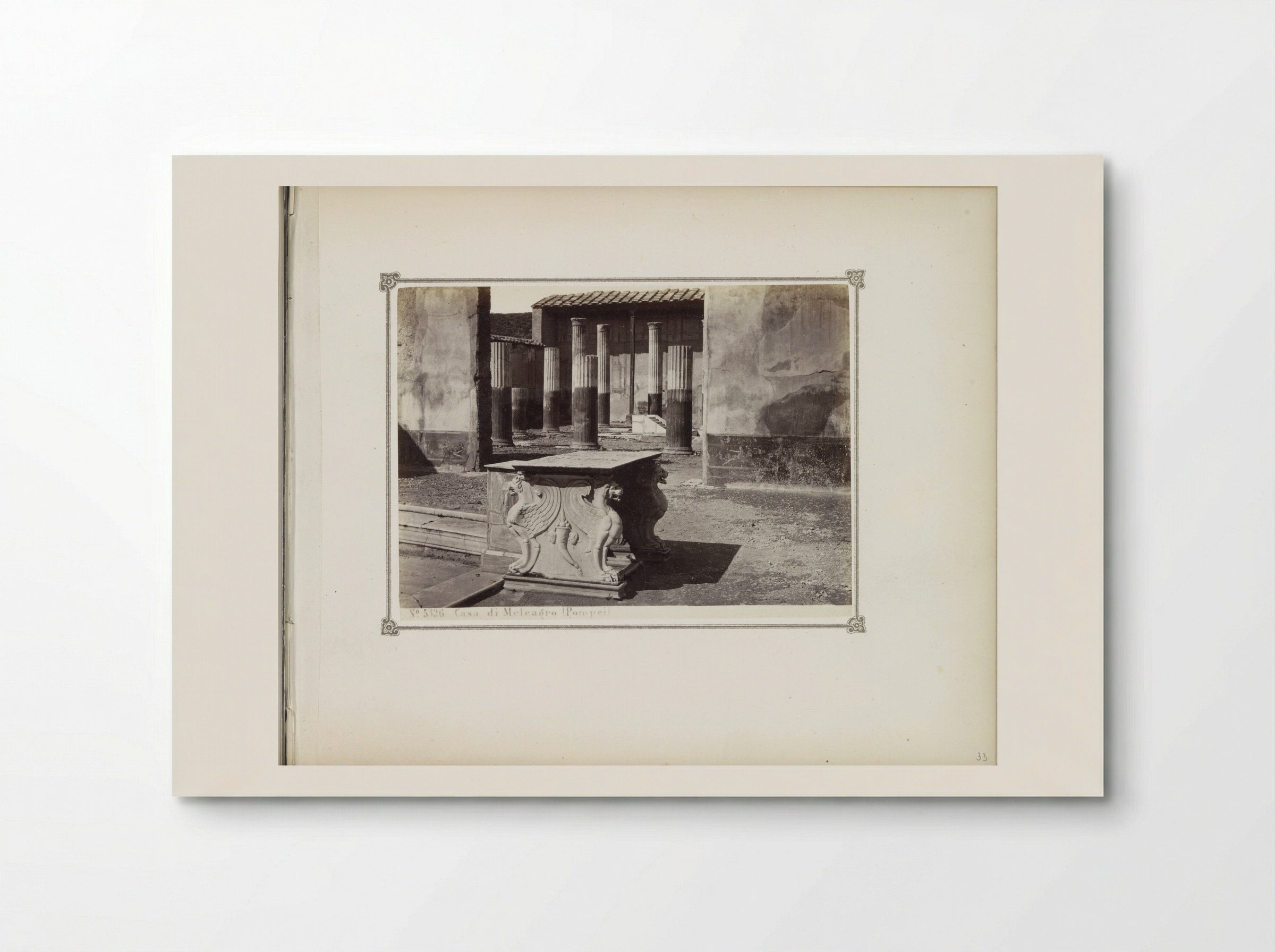 Restanten van het Huis van Meleagro in Pompeï - Giorgio Sommer - Poster