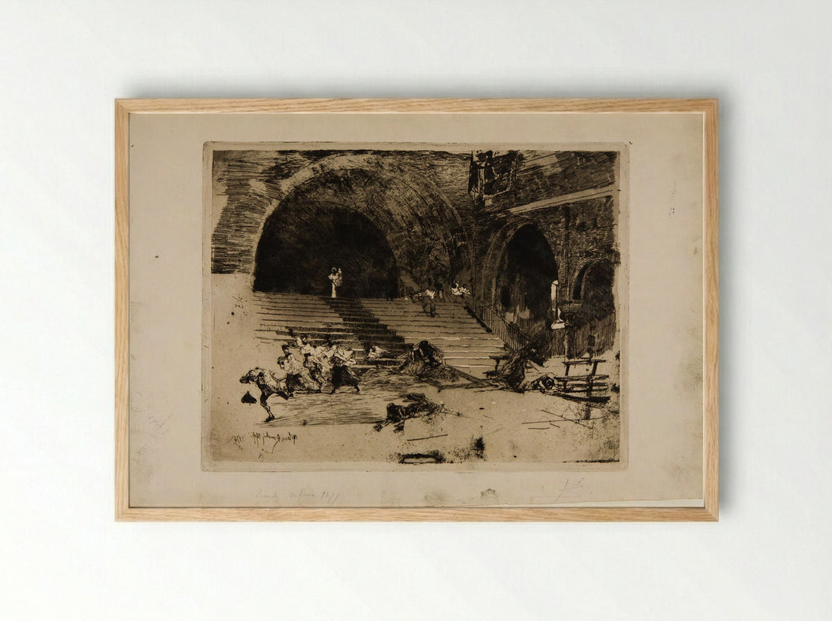 Resurrection - A Miracle - Mosè Bianchi - Framed Print Wood