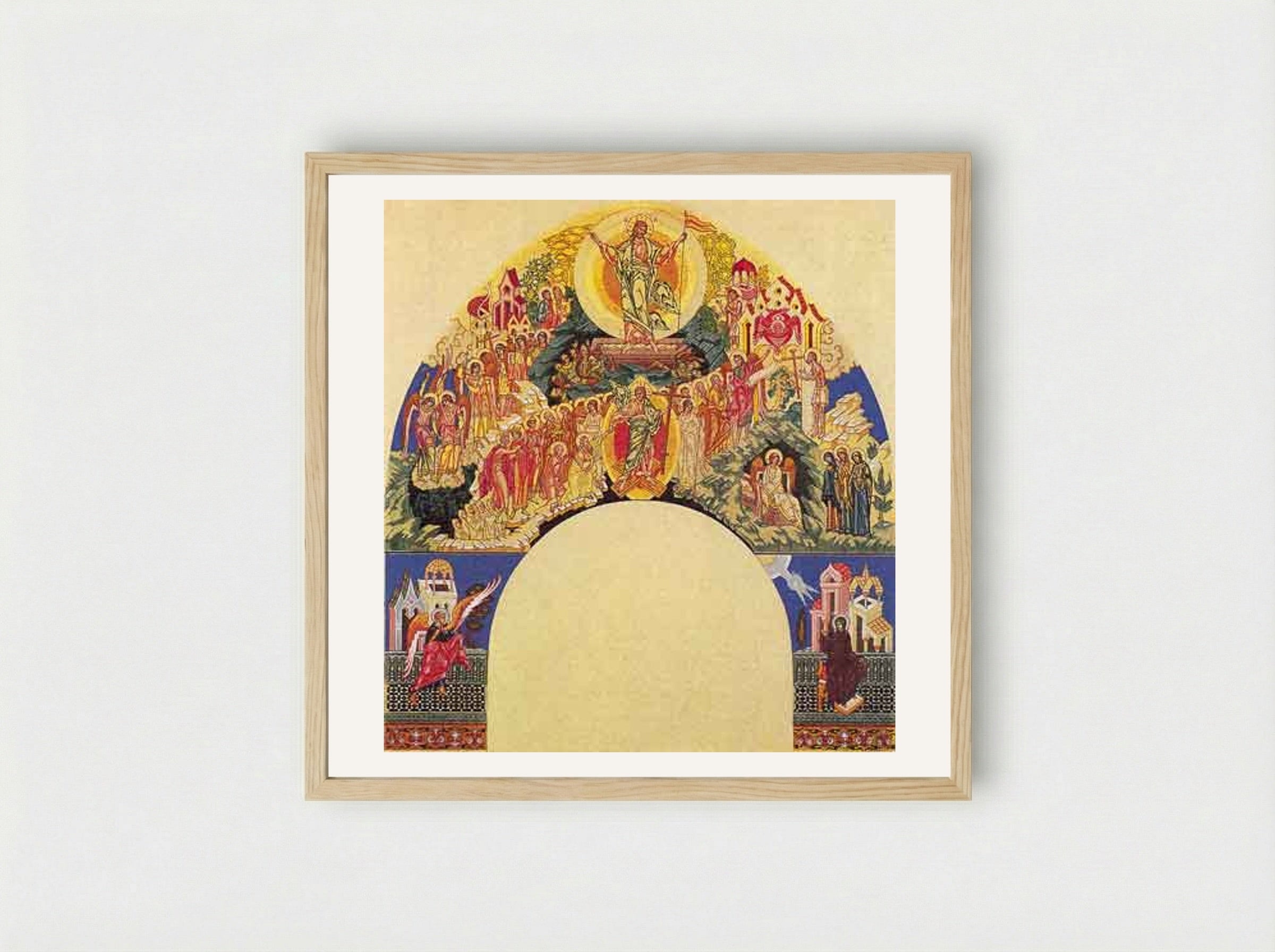 Resurrection of Christ - Ivan Bilibin - Framed Print Wood