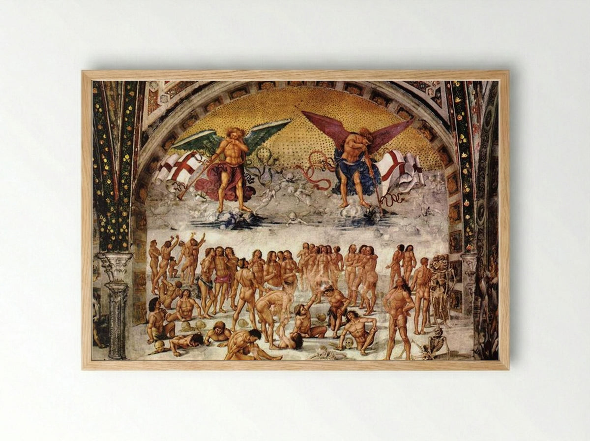 Resurrection of the Dead - Luca Signorelli - Framed Print Wood