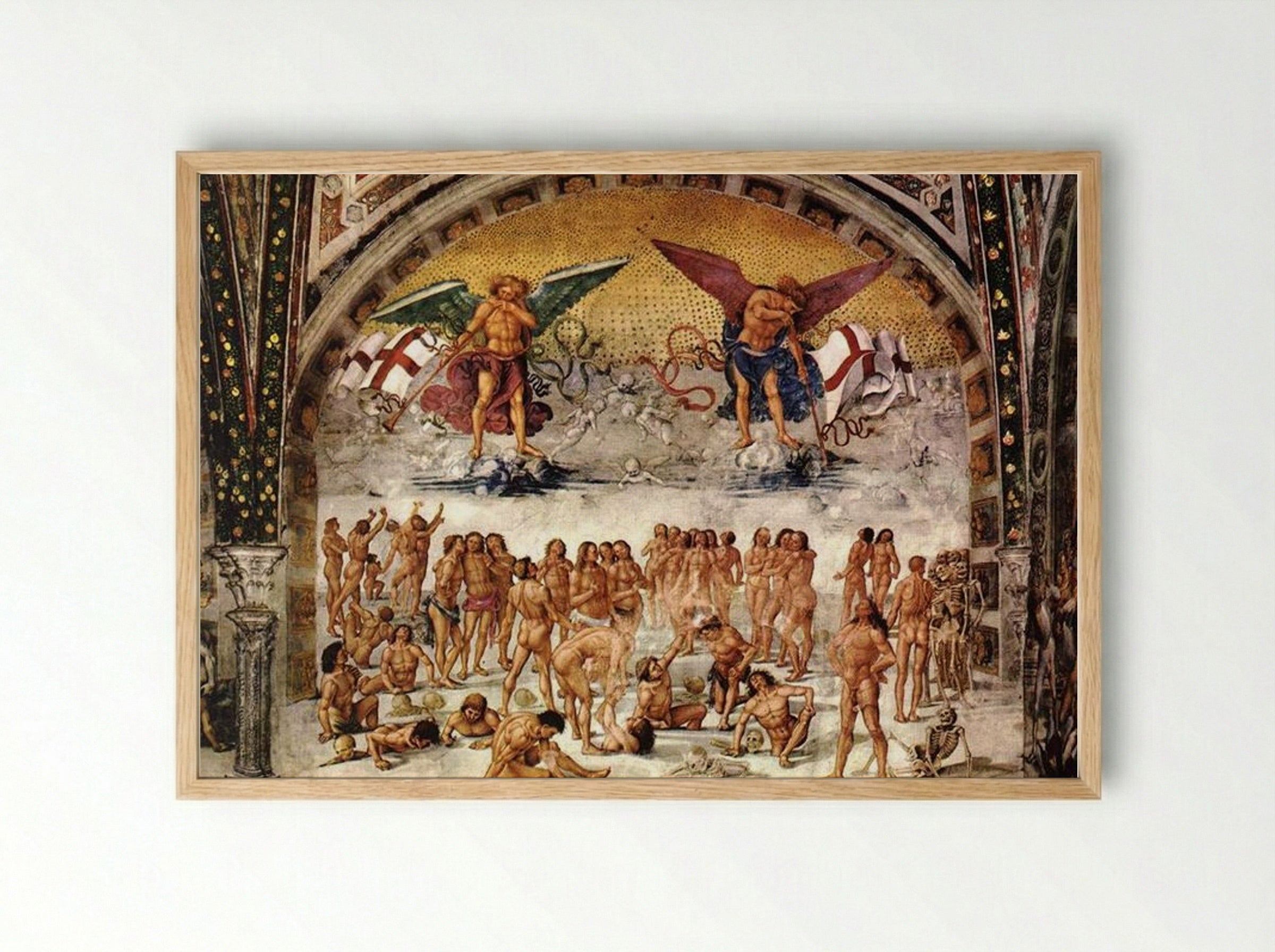 Resurrection of the Dead - Luca Signorelli - Framed Print Wood