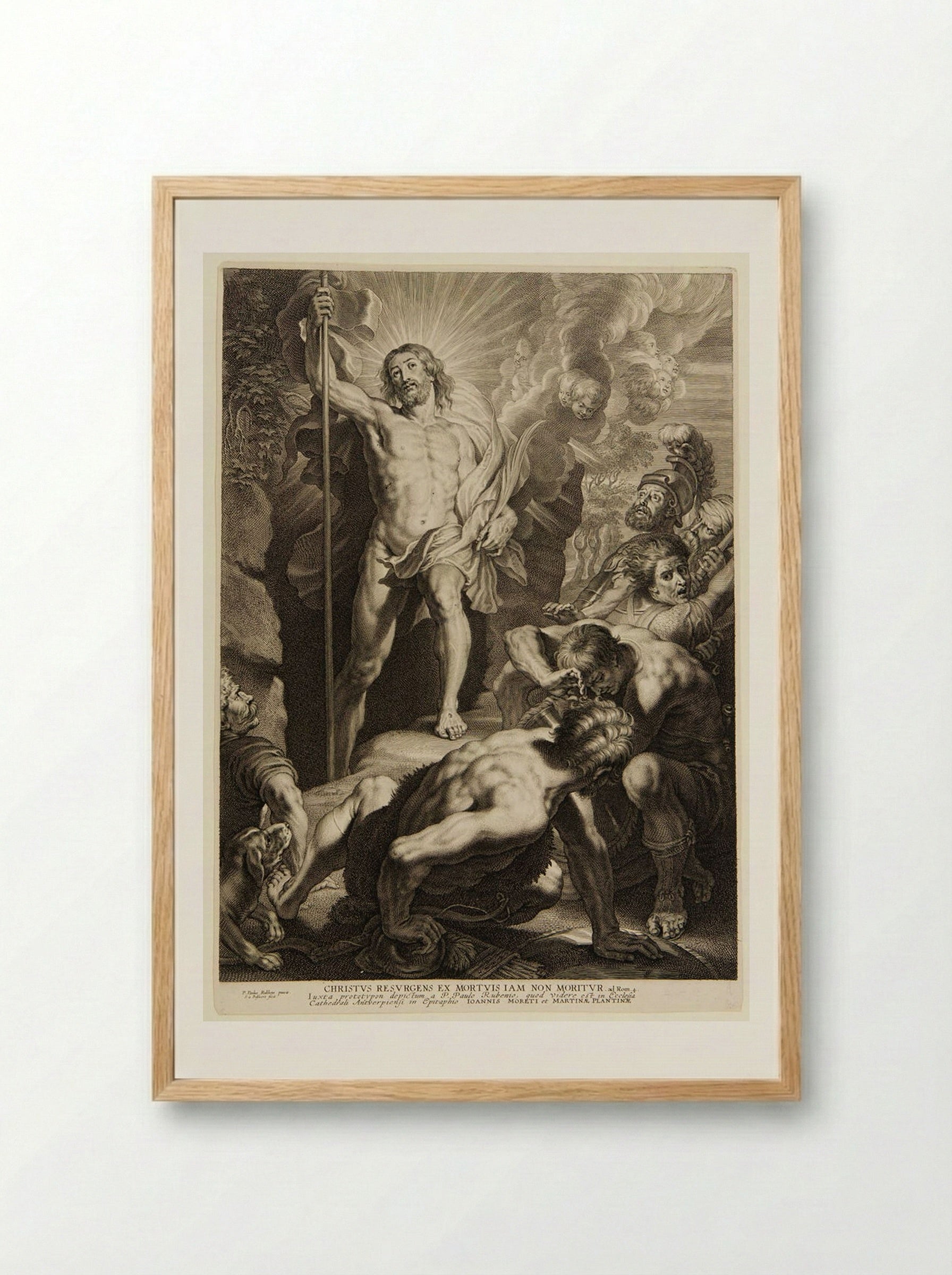 Resurrection - Schelte Adamsz. Bolswert - Framed Print Wood
