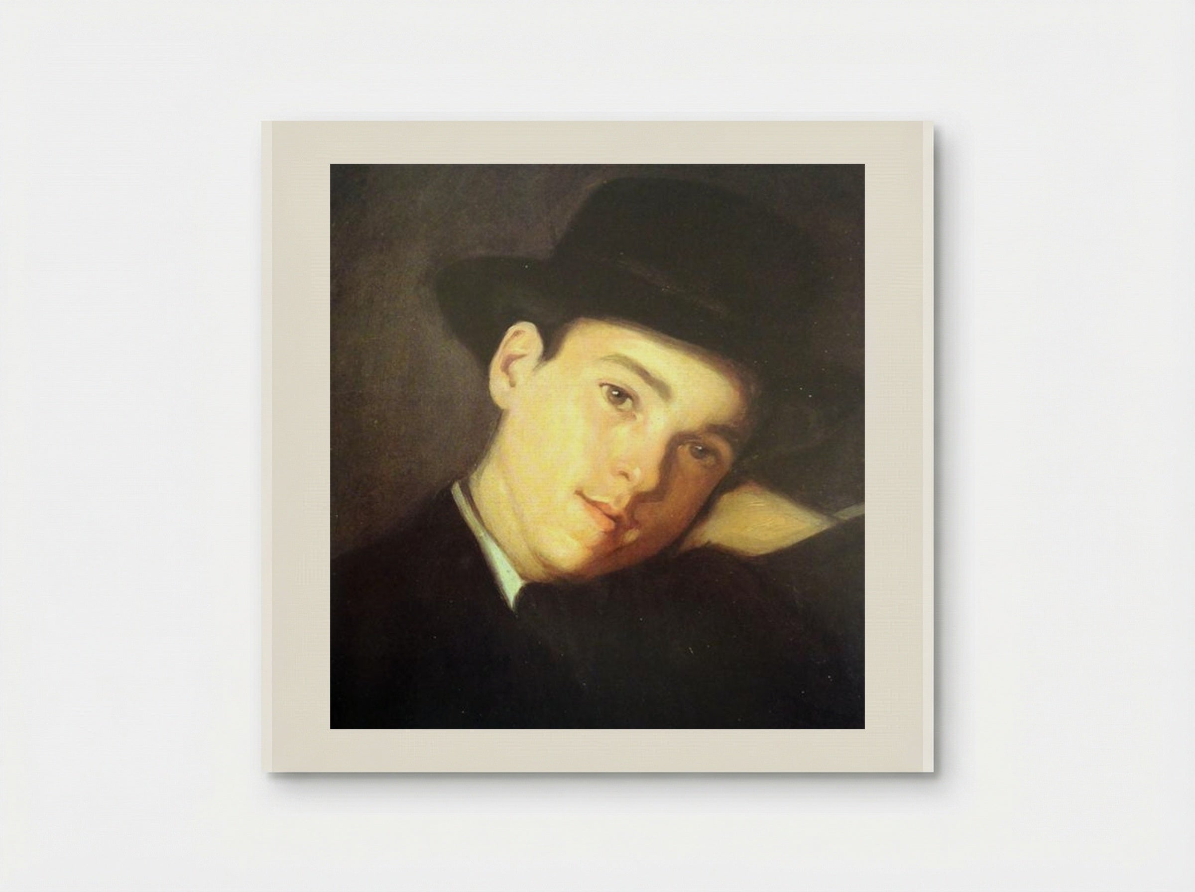 Retrato de Cláudio Carneiro, de Chapéu - António Carneiro - Poster