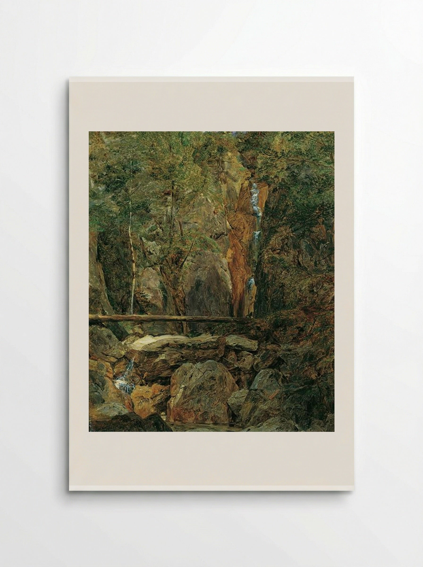 Rettenbach wilderness near Ischl - Ferdinand Georg Waldmüller - Poster