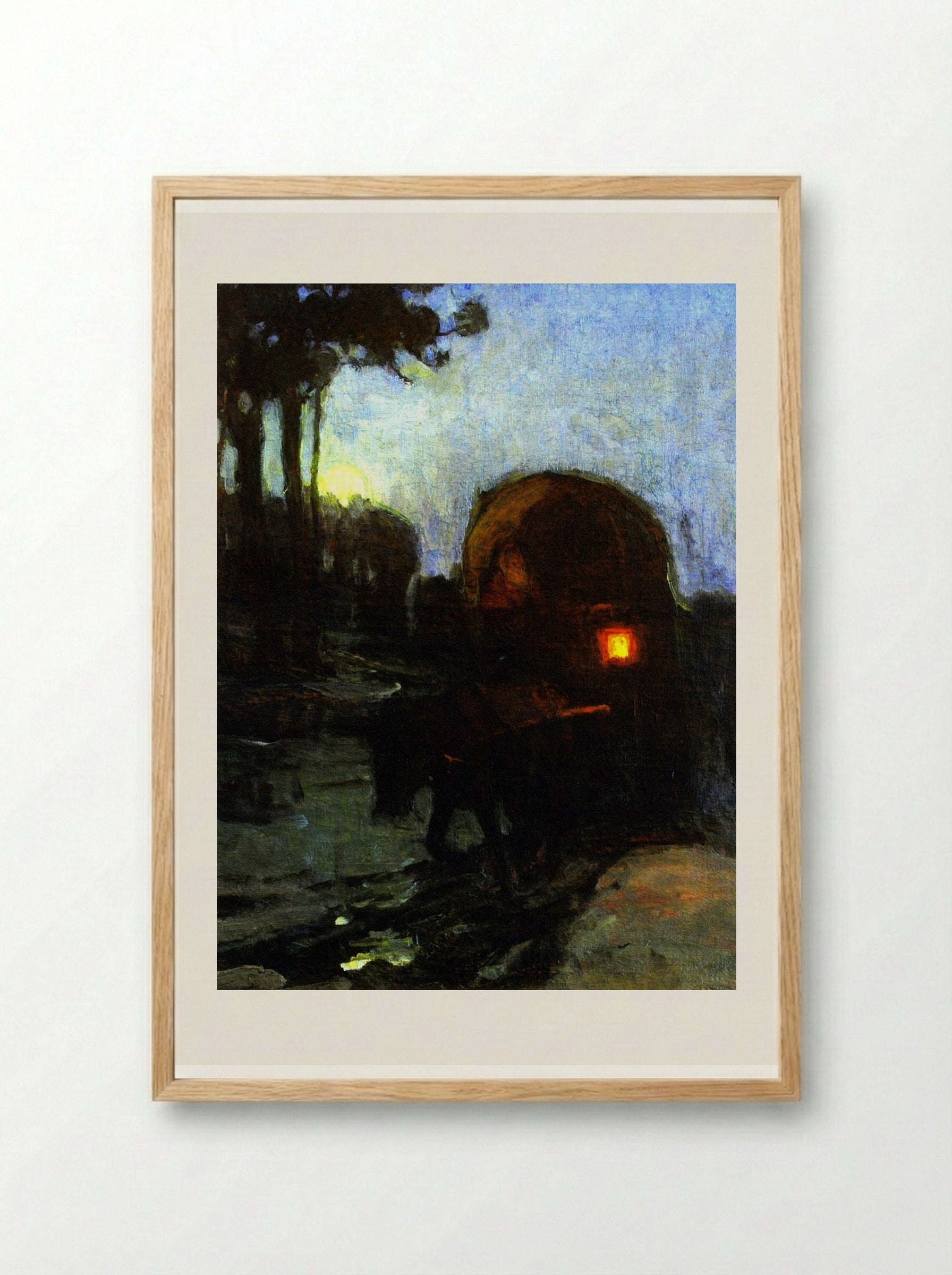 Return at Night from the Market - Henry Ossawa Tanner - Framed Print Wood