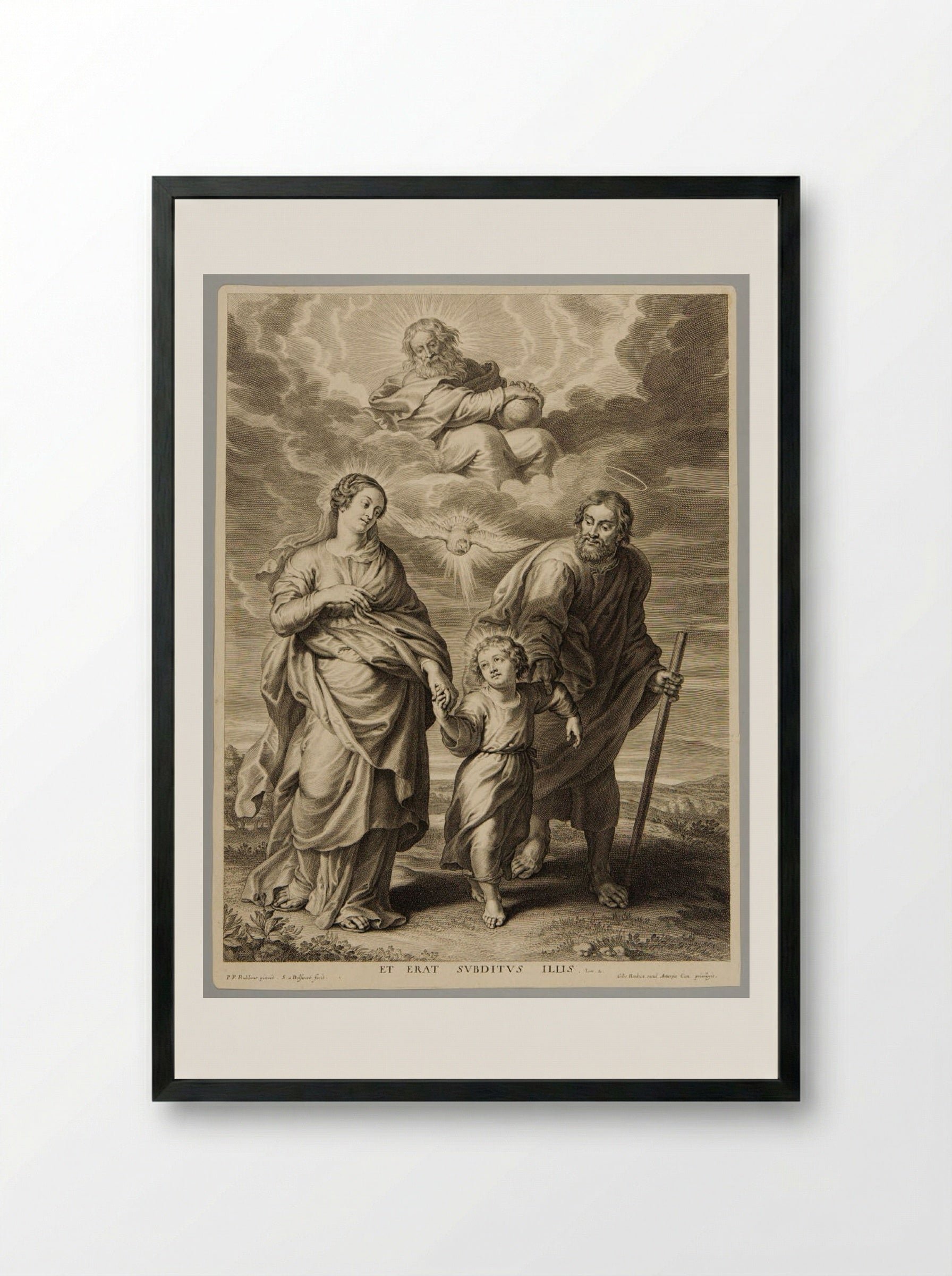 Return from Egypt - Schelte Adamsz. Bolswert - Framed Print Black