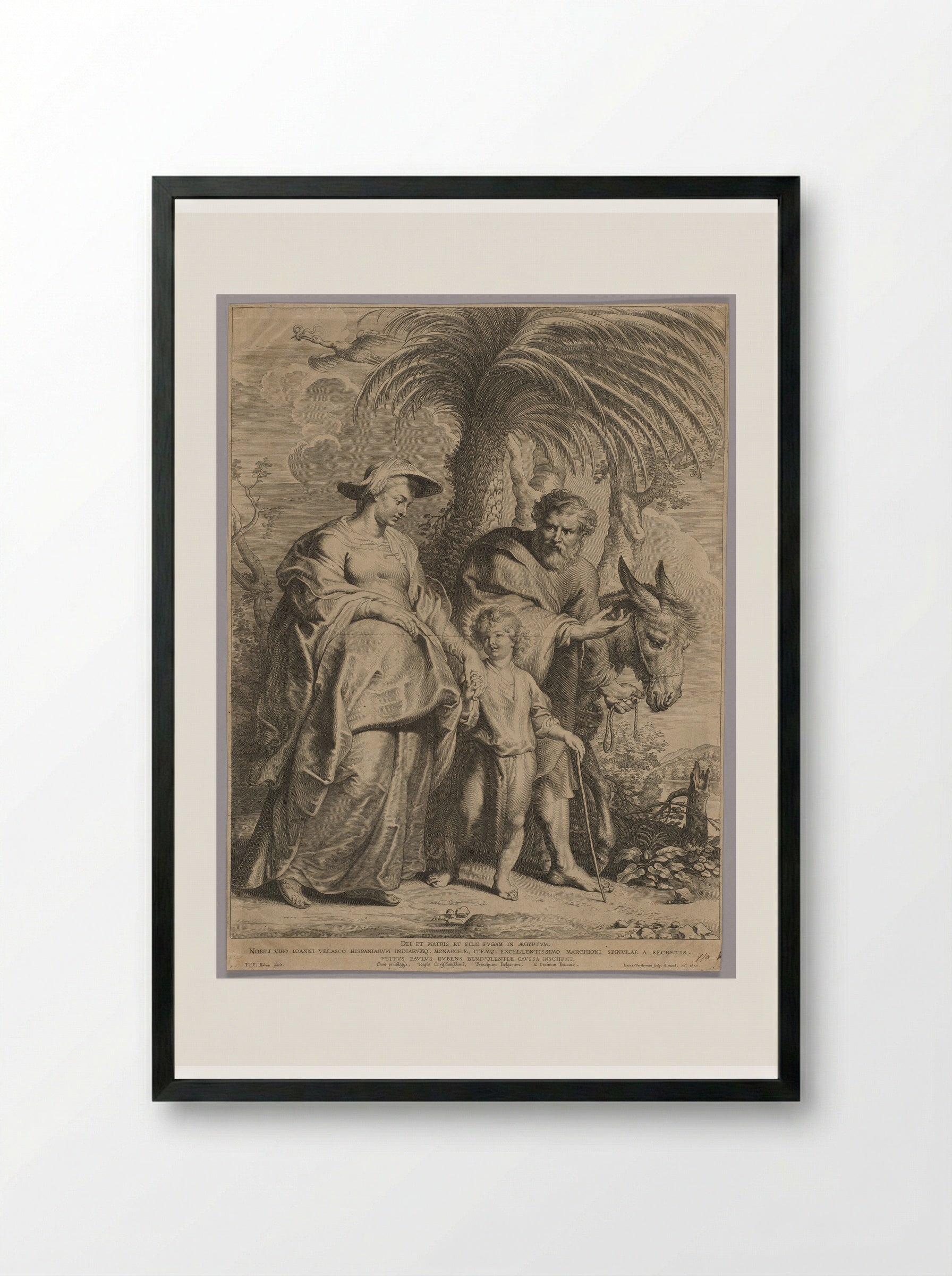 Return from Egypt - Lucas Vorsterman I - Framed Print Black
