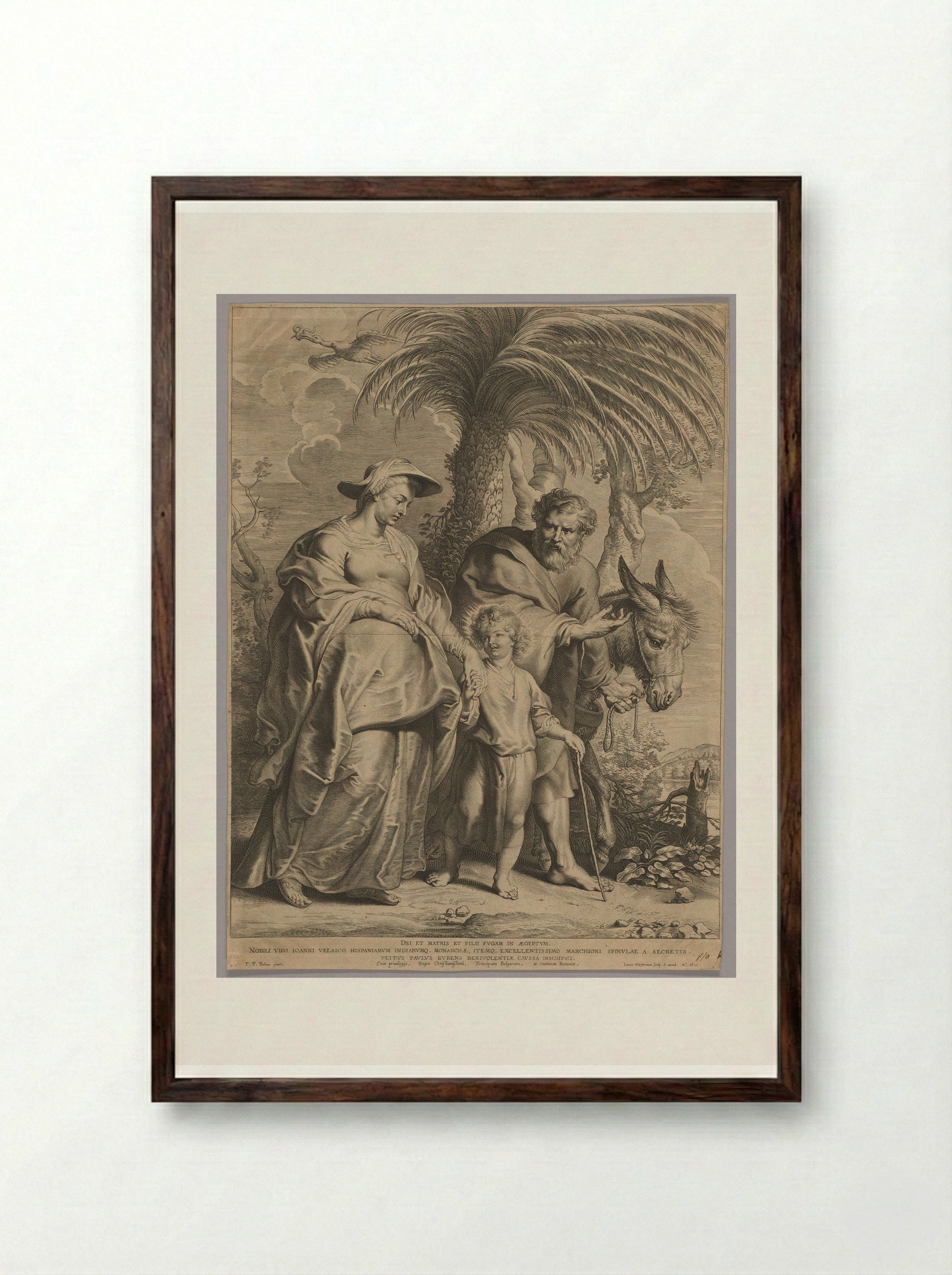 Return from Egypt - Lucas Vorsterman I - Framed Print Dark Wood