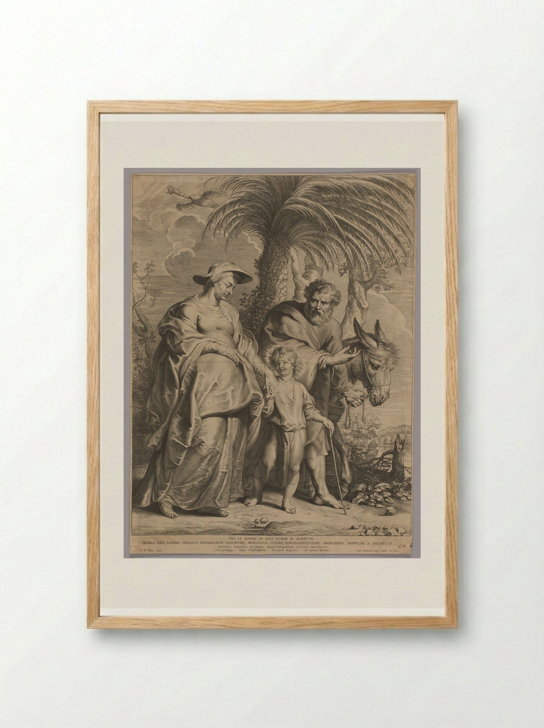 Return from Egypt - Lucas Vorsterman I - Framed Print Wood