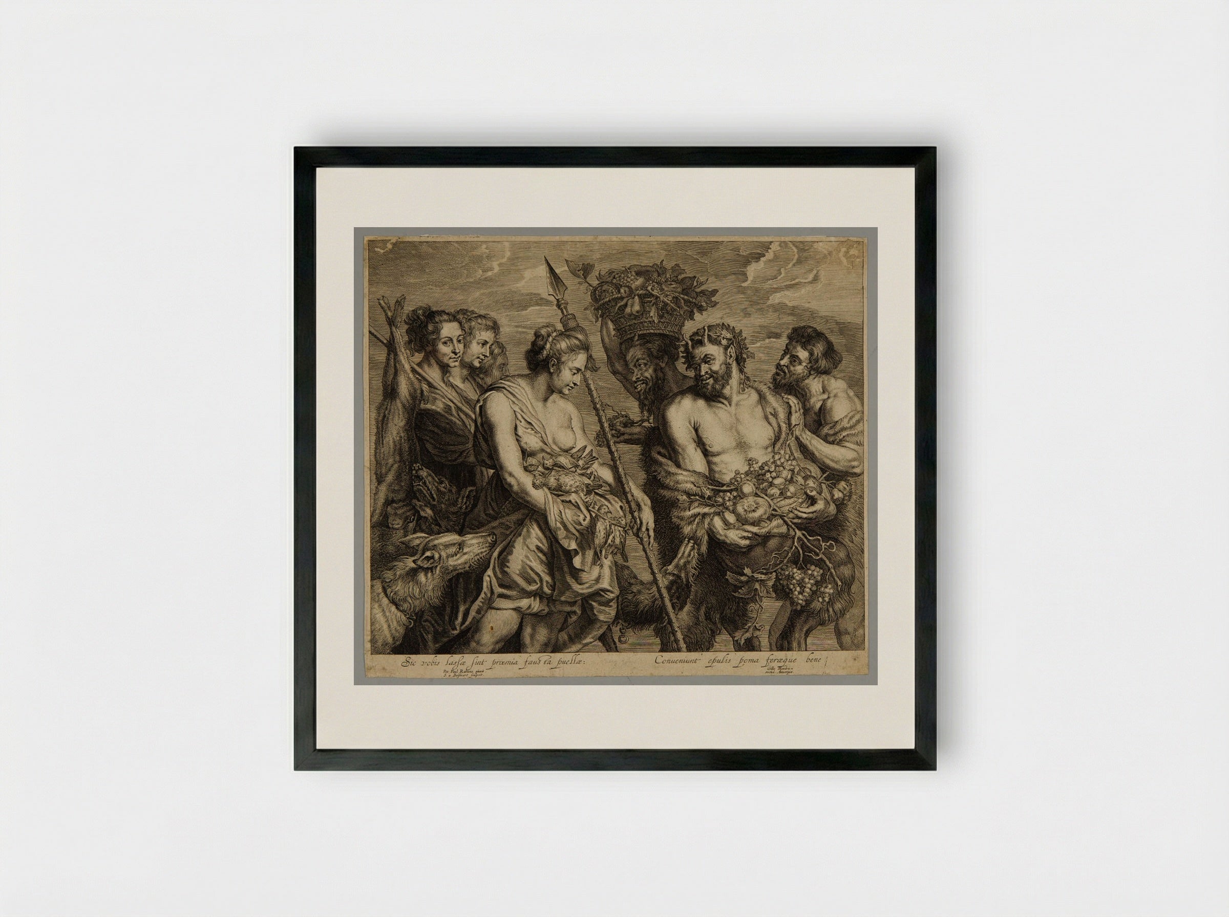 Return from the Hunt - Schelte Adamsz. Bolswert - Framed Print Black