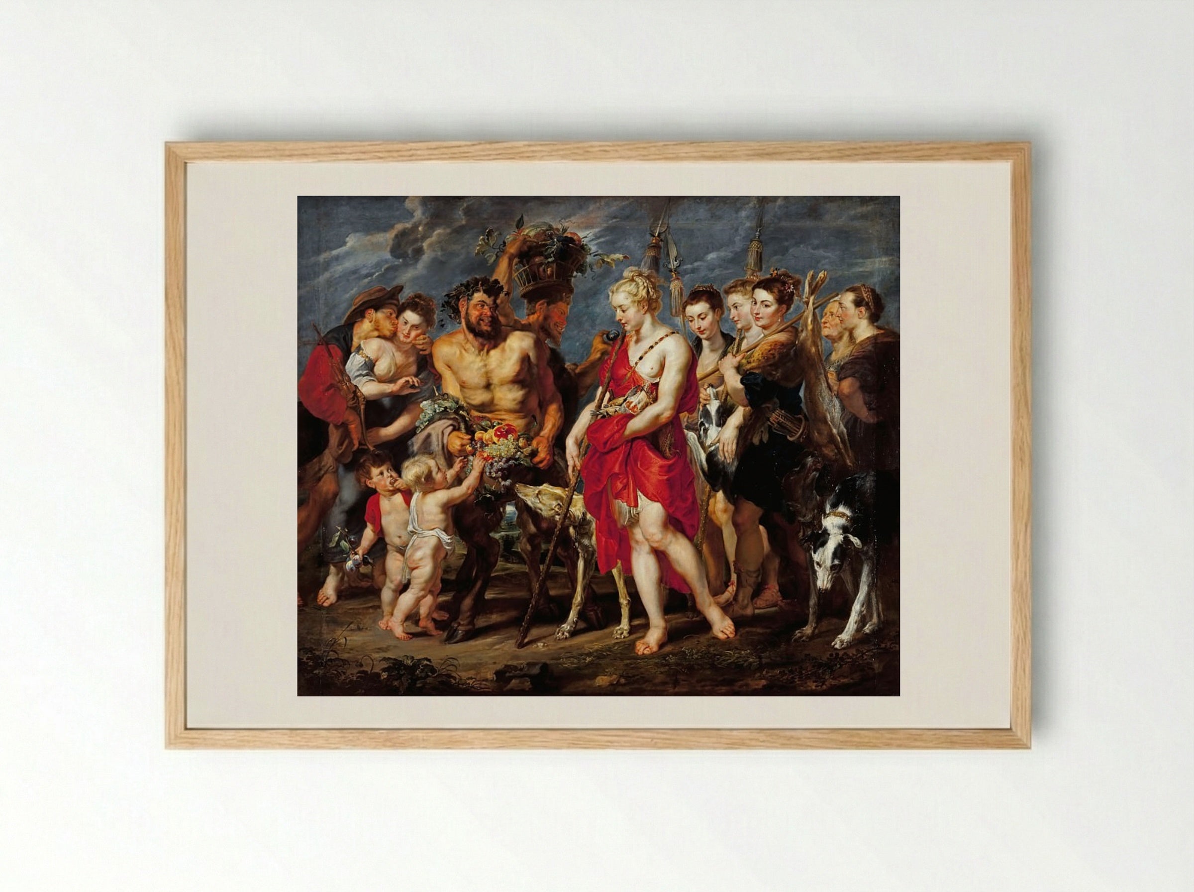 Return from the Hunt - Frans Snyders - Framed Print Wood