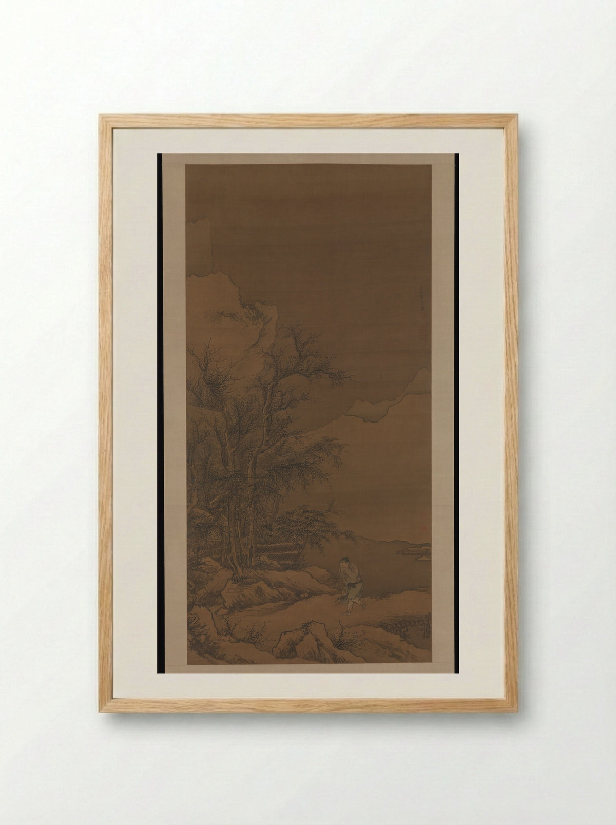 Returning Home Through the Snow - Dai Jin - Framed Print Wood