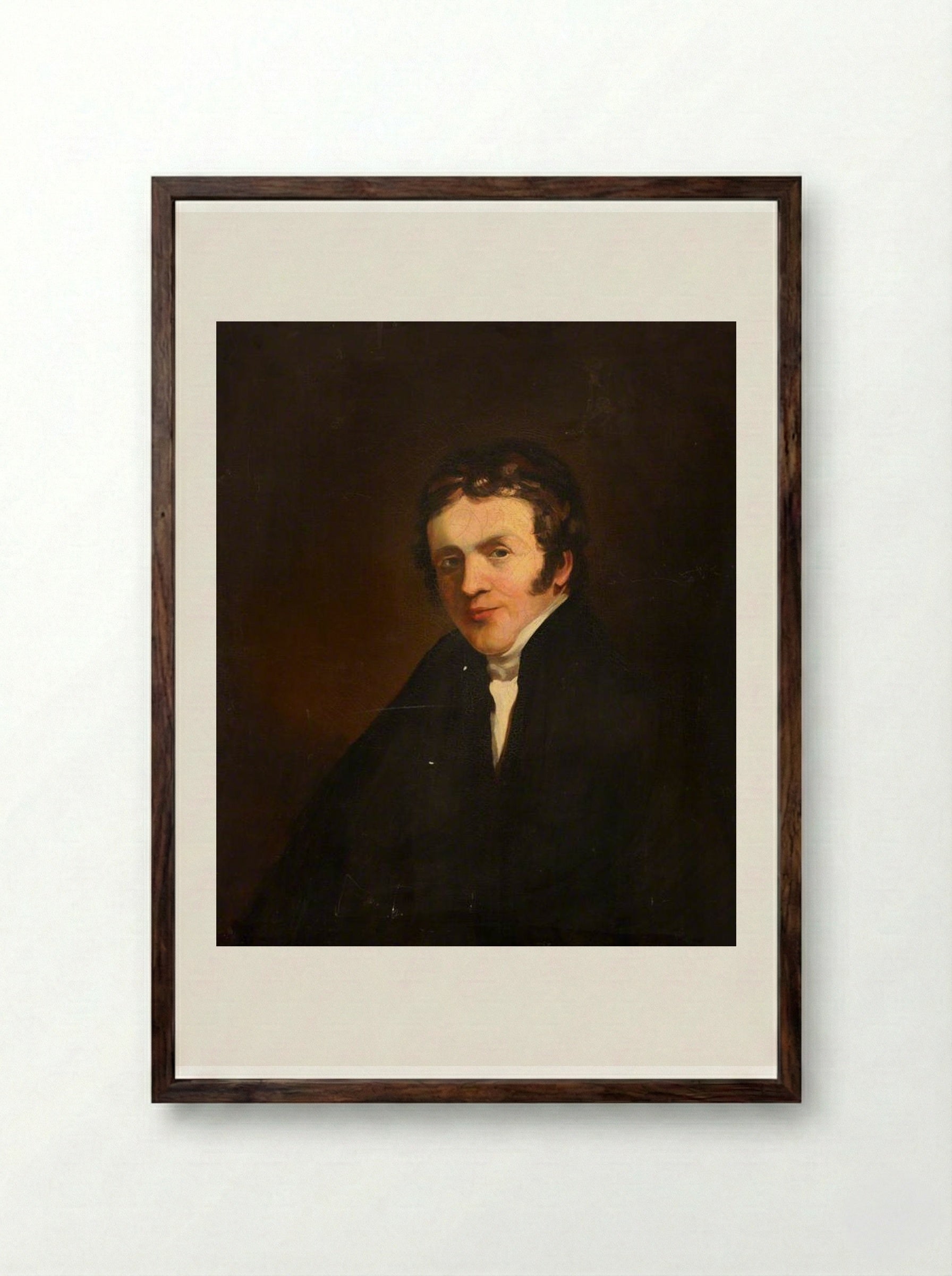 Reverend David McNicoll - John Jackson - Framed Print Dark Wood
