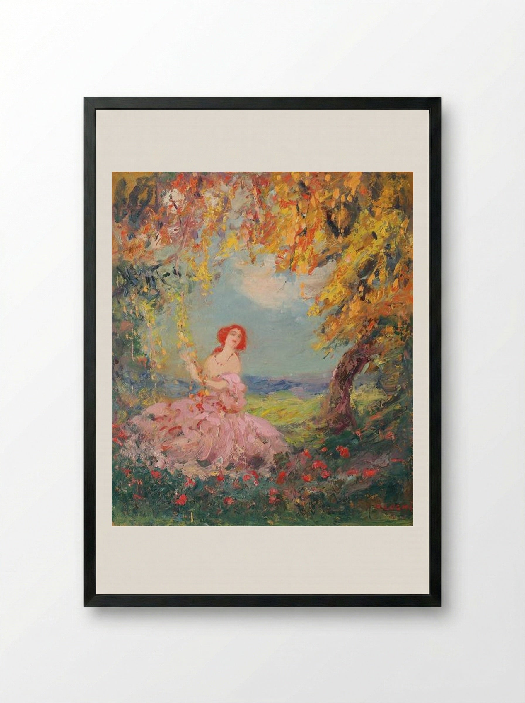 Reverie - Kimon Loghi - Framed Print Black
