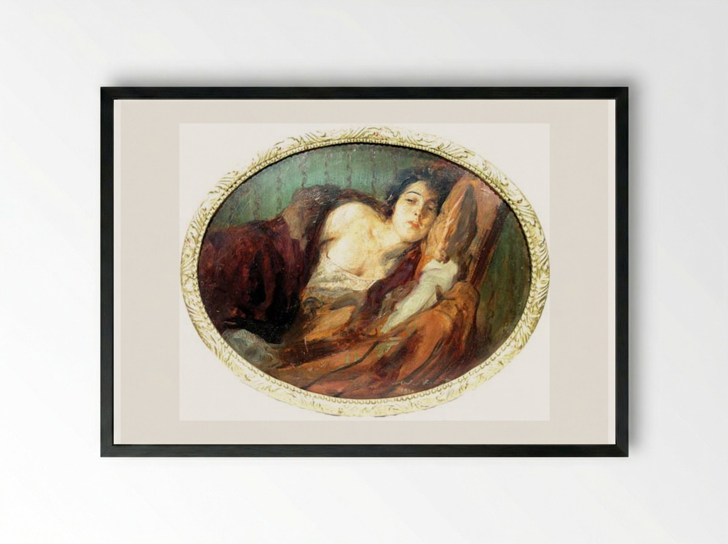 Reverie - Nicolae Vermont - Framed Print Black