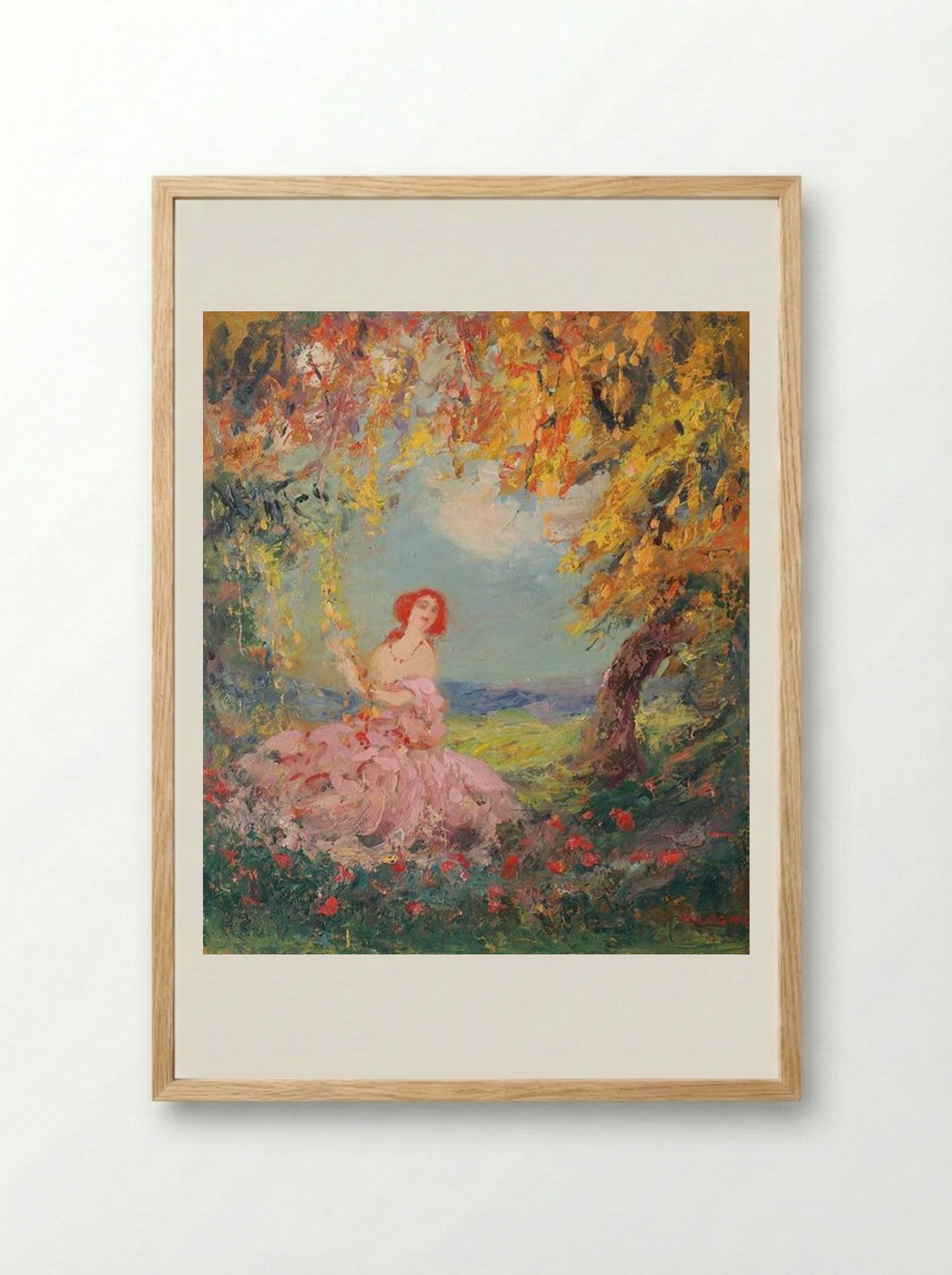 Reverie - Kimon Loghi - Framed Print Wood