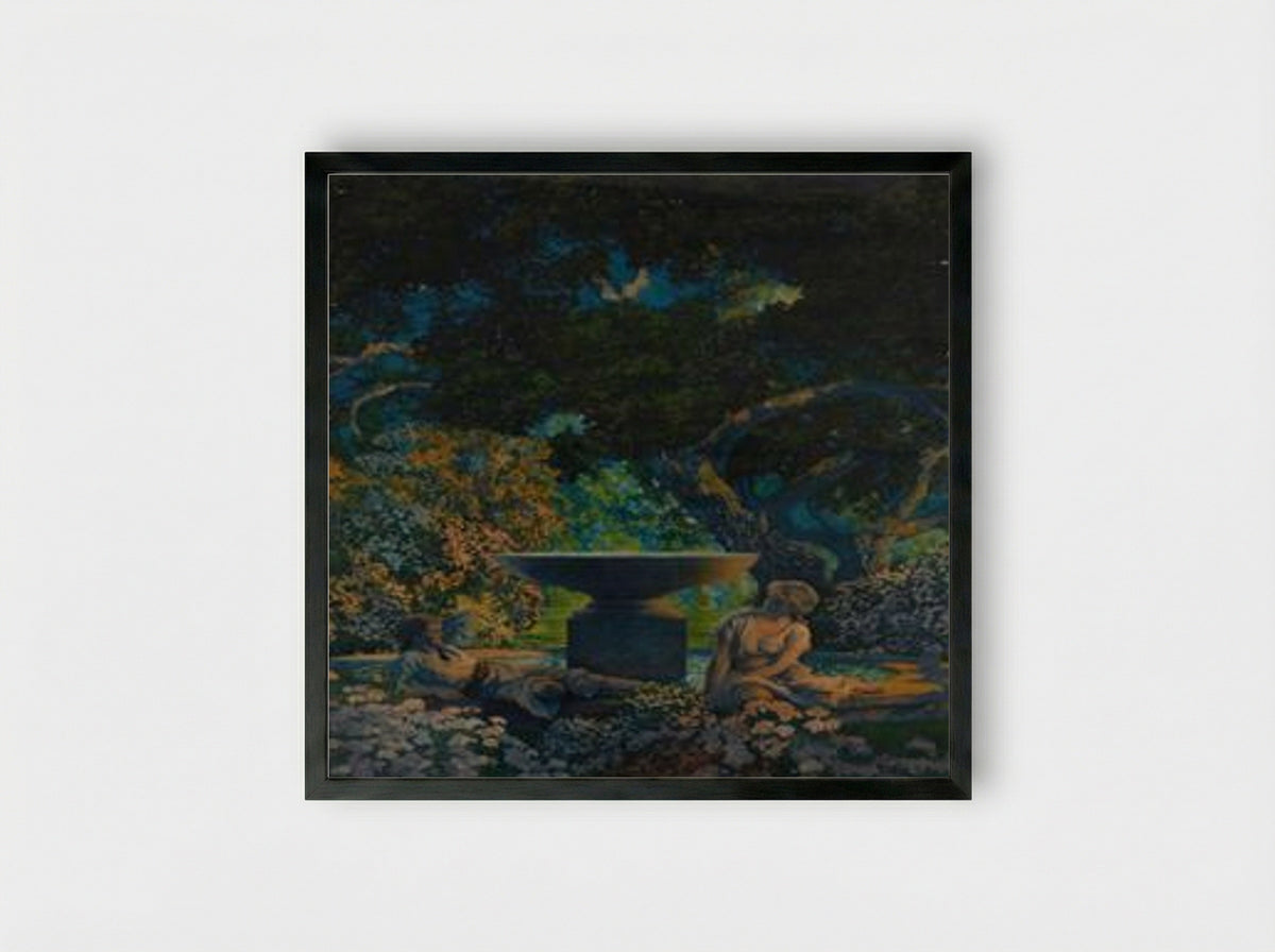 Reveries - Maxfield Parrish - Framed Print Black