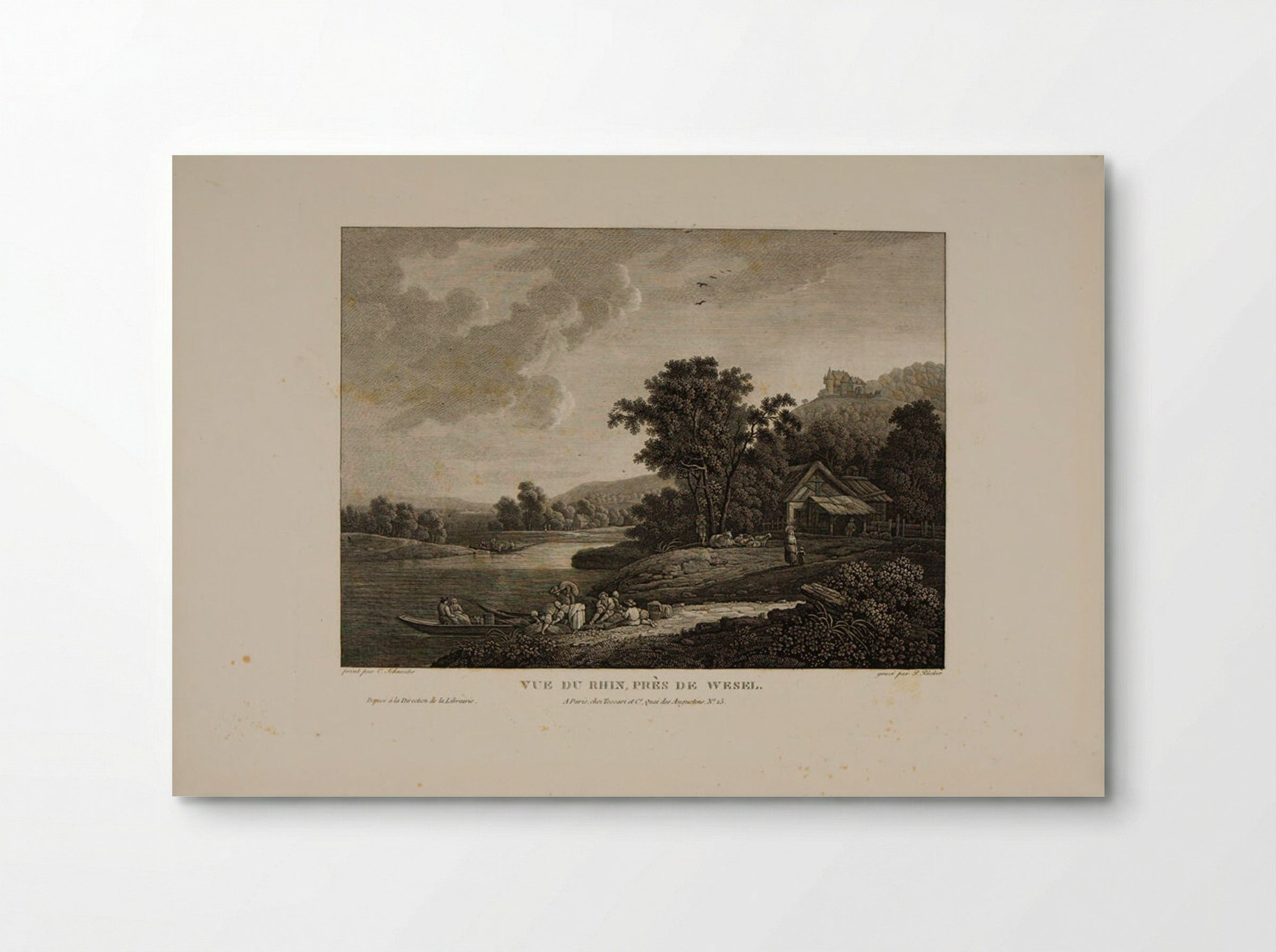 Rhine near Wesel - Johann Pieter Rücker - Poster