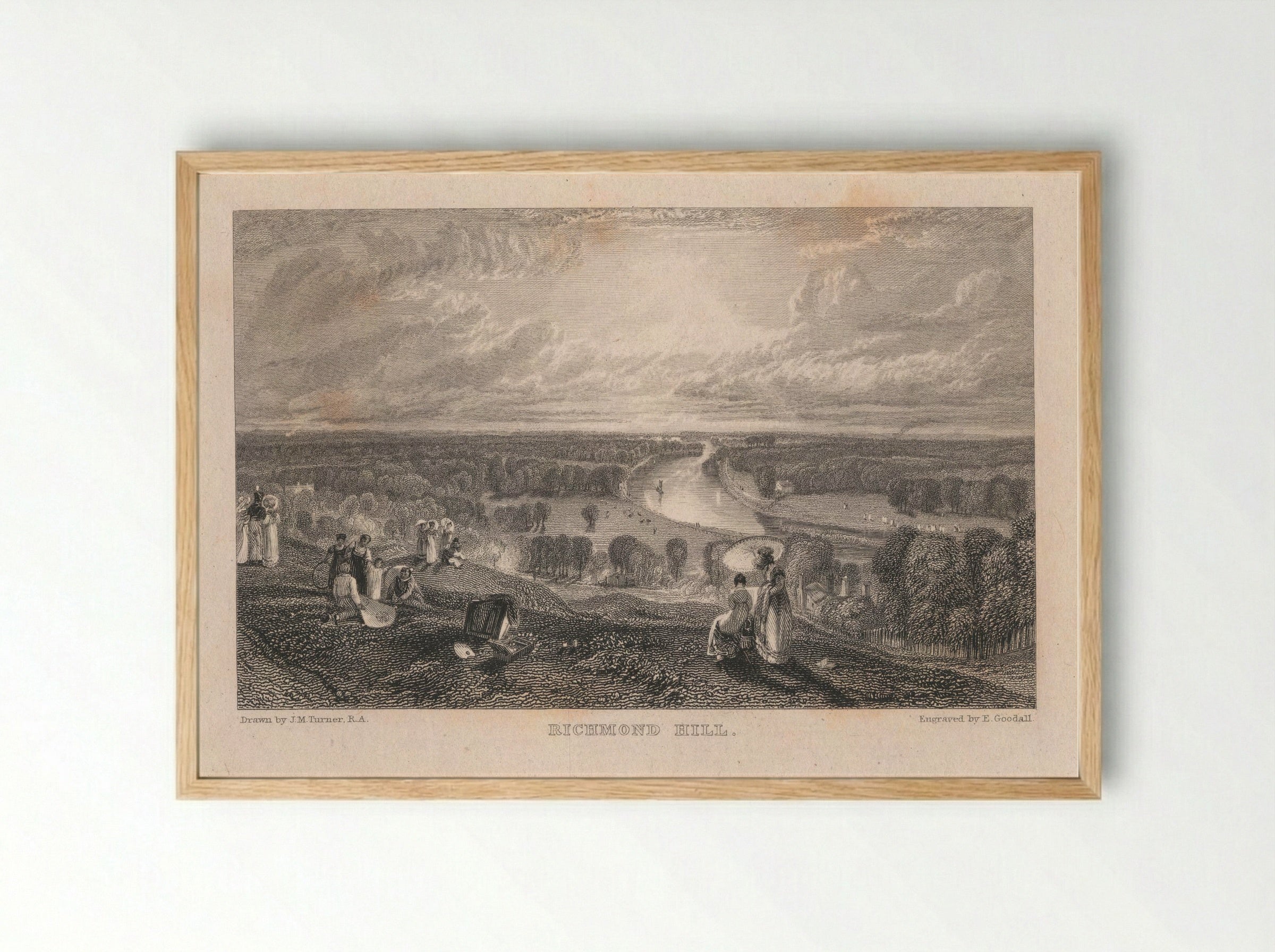 Richmond Hill - Edward Goodall - Framed Print Wood