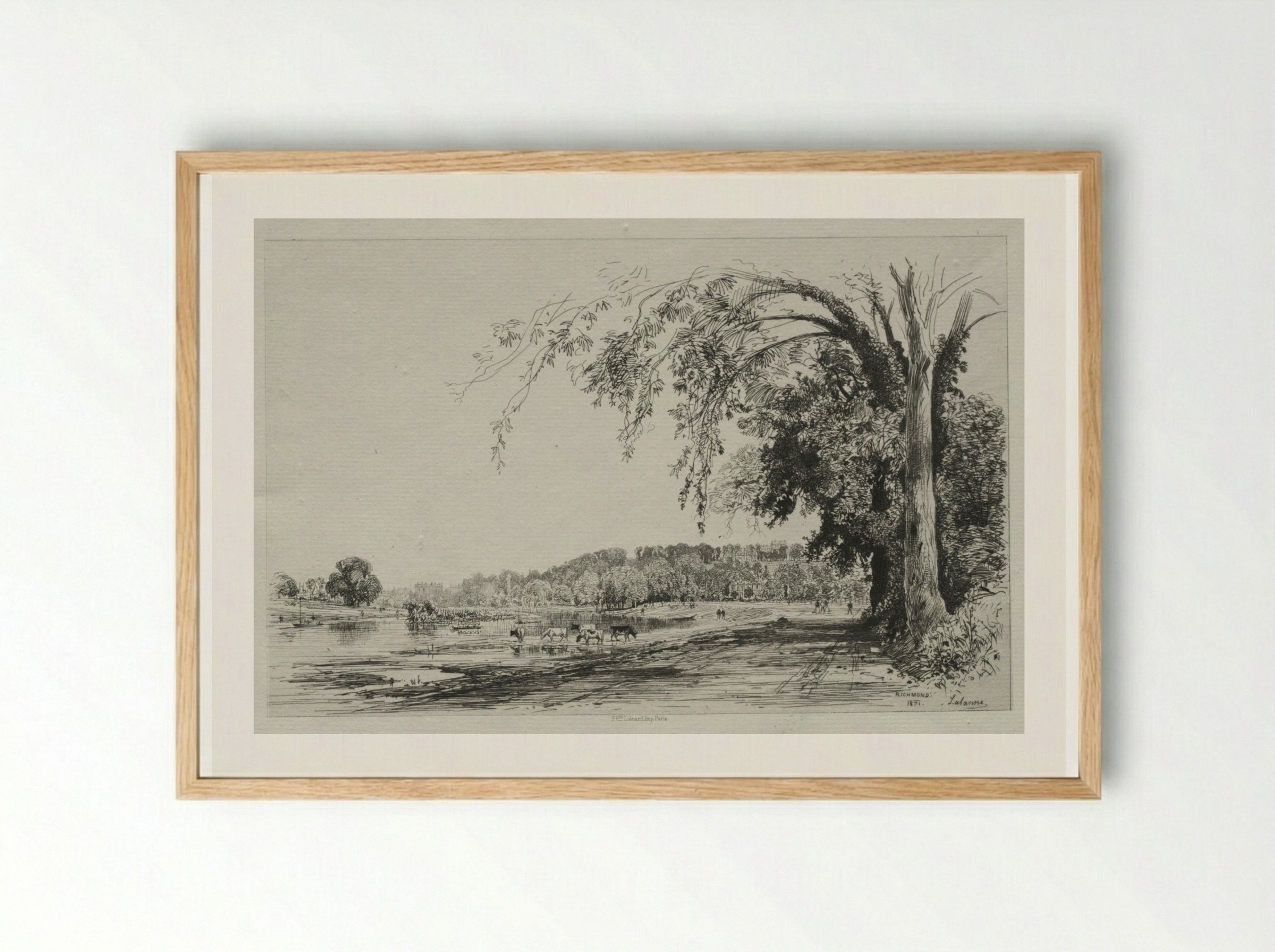 Richmond - Maxime Lalanne - Framed Print Wood