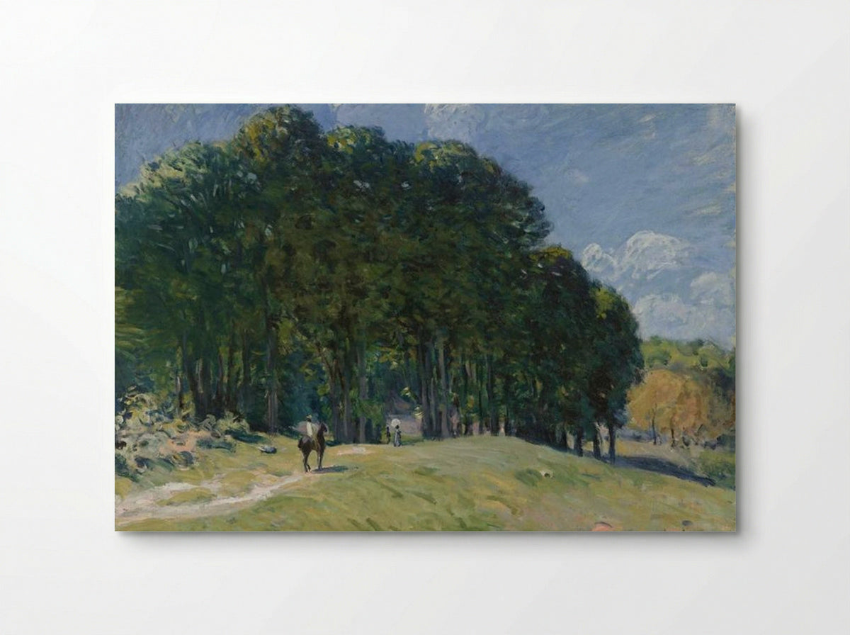 Rider at the Edge of the Forest - Alfred Sisley - Poster