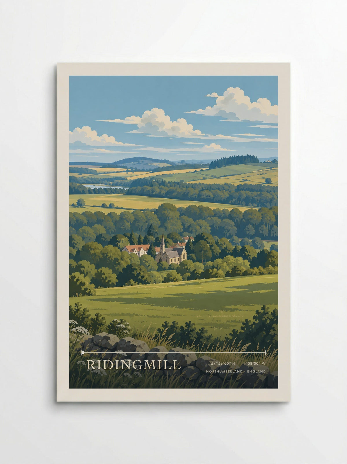 Ridingmill, Northumberland | Travel Poster - Poster